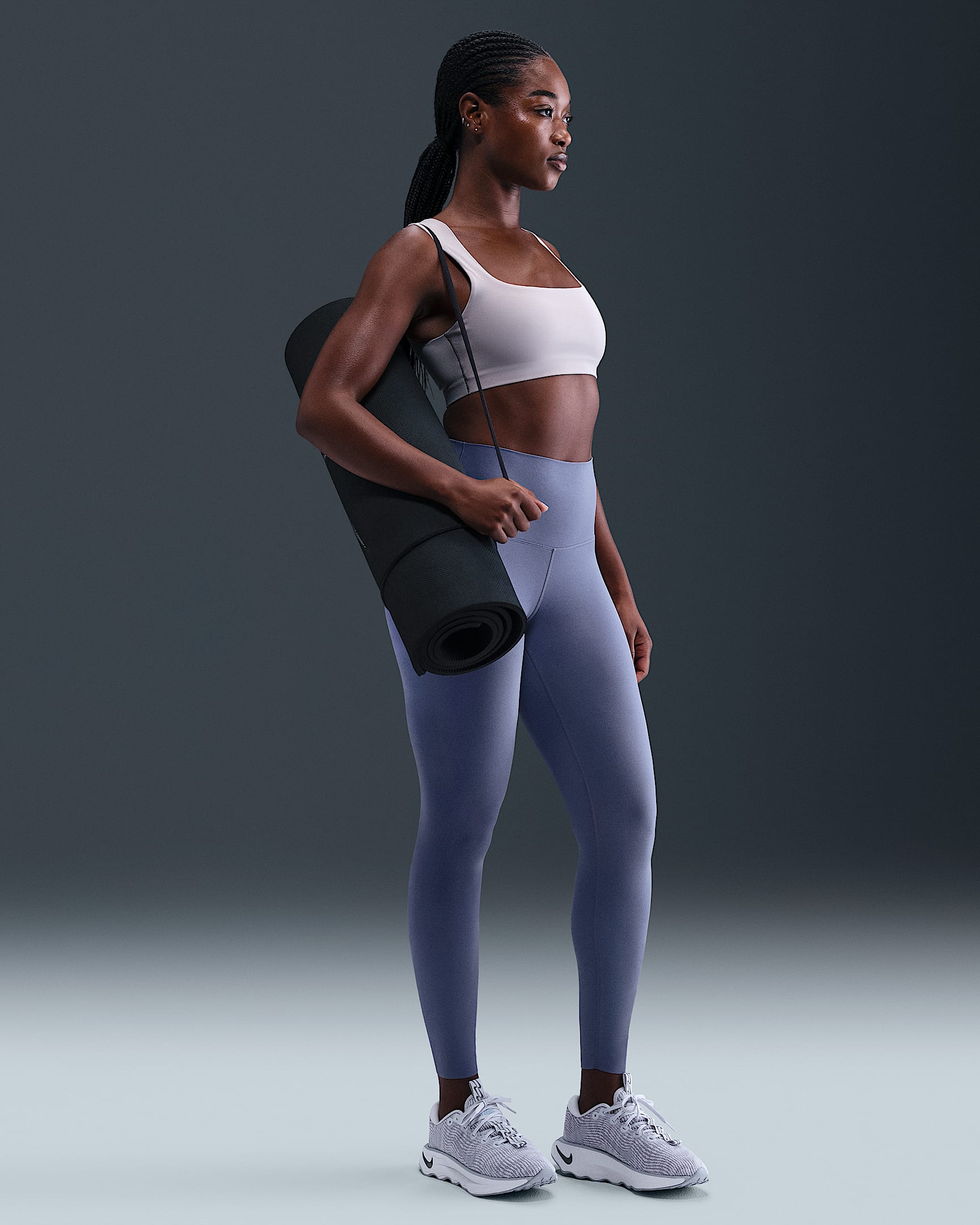 Nike Zenvy Women's High-Waisted 7/8 Leggings - World Indigo/Black