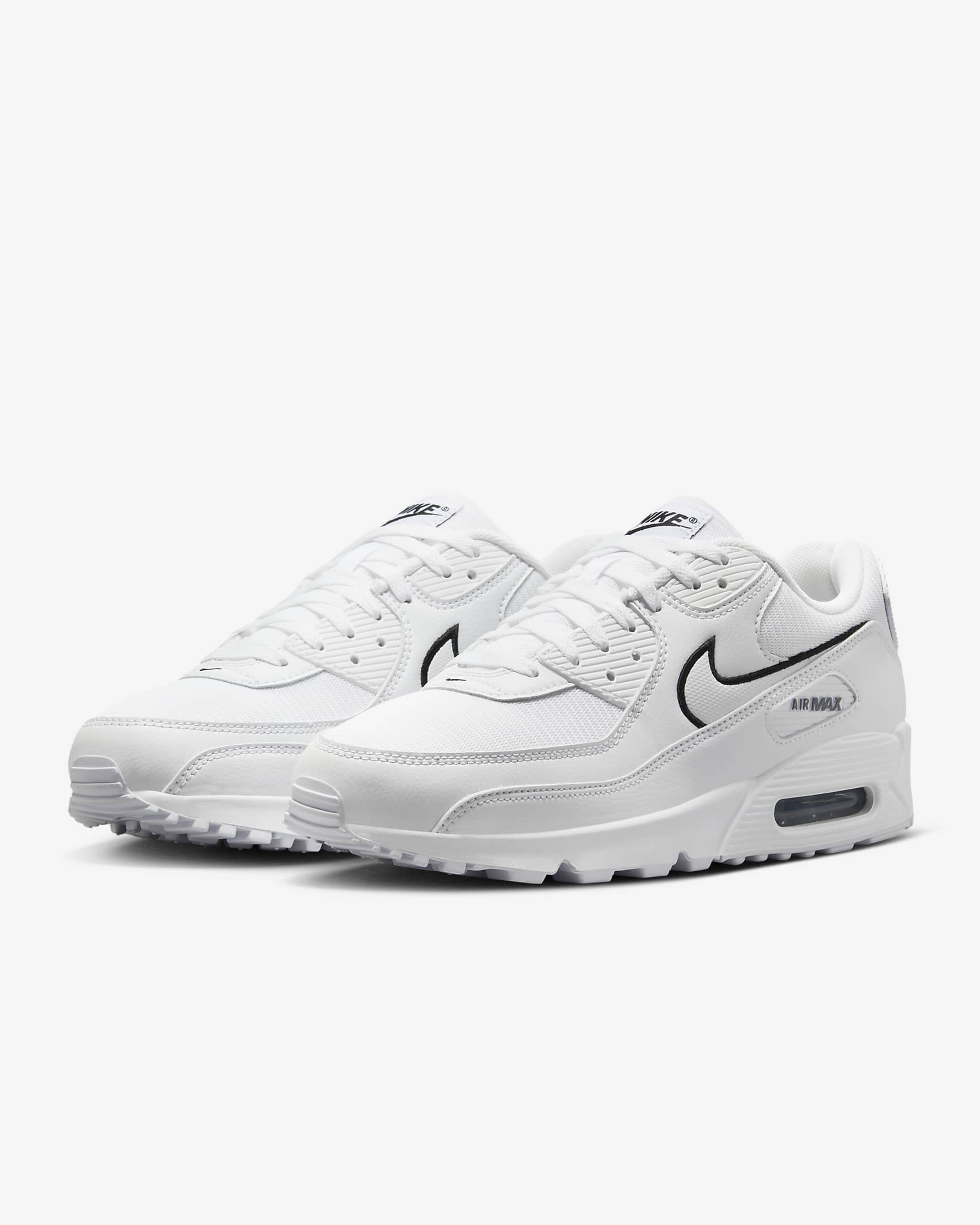 Nike Air Max 90 Men's Shoes - White/Black