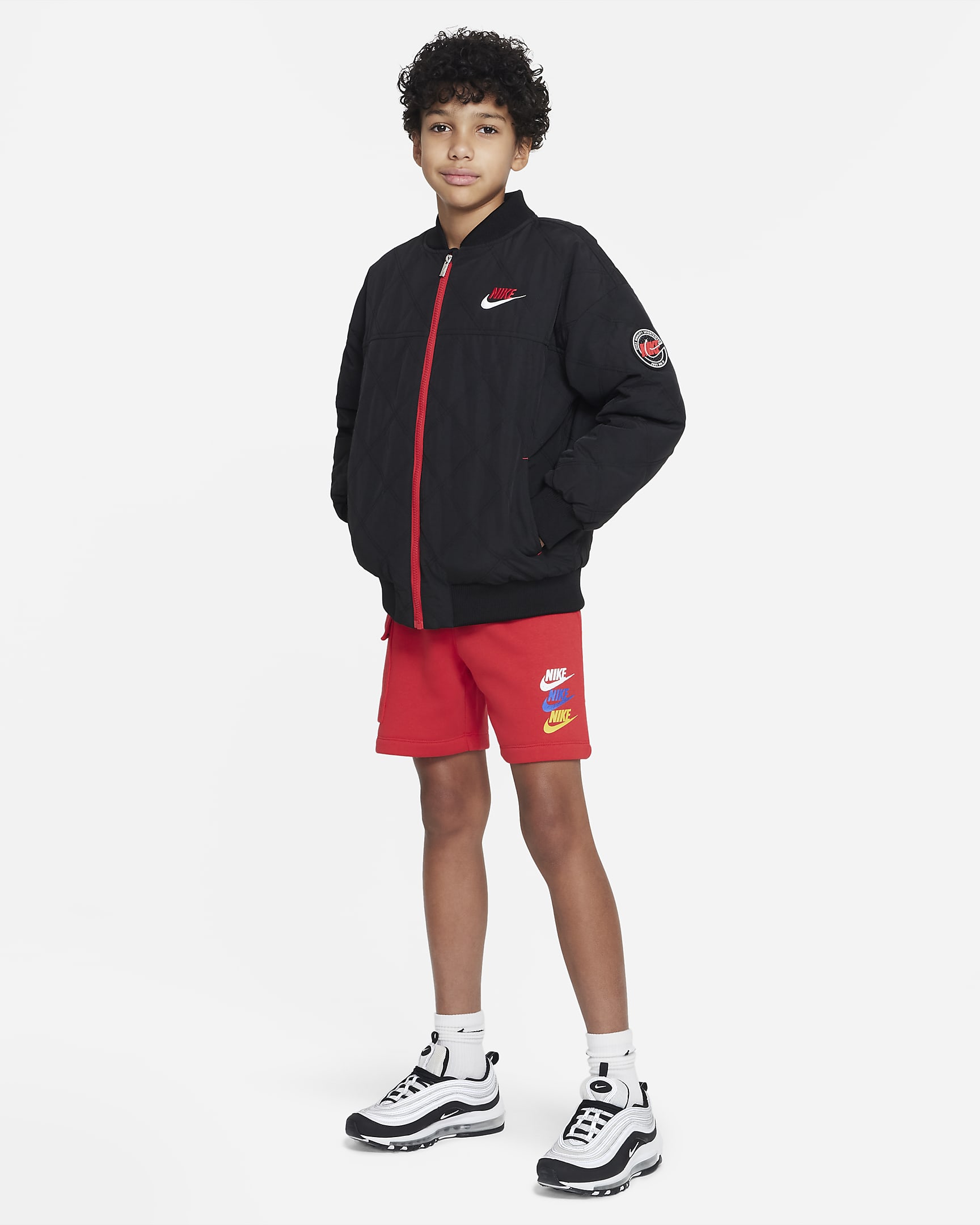 Nike Sportswear Big Kids' (Boy's) Fleece Cargo Shorts. Nike.com