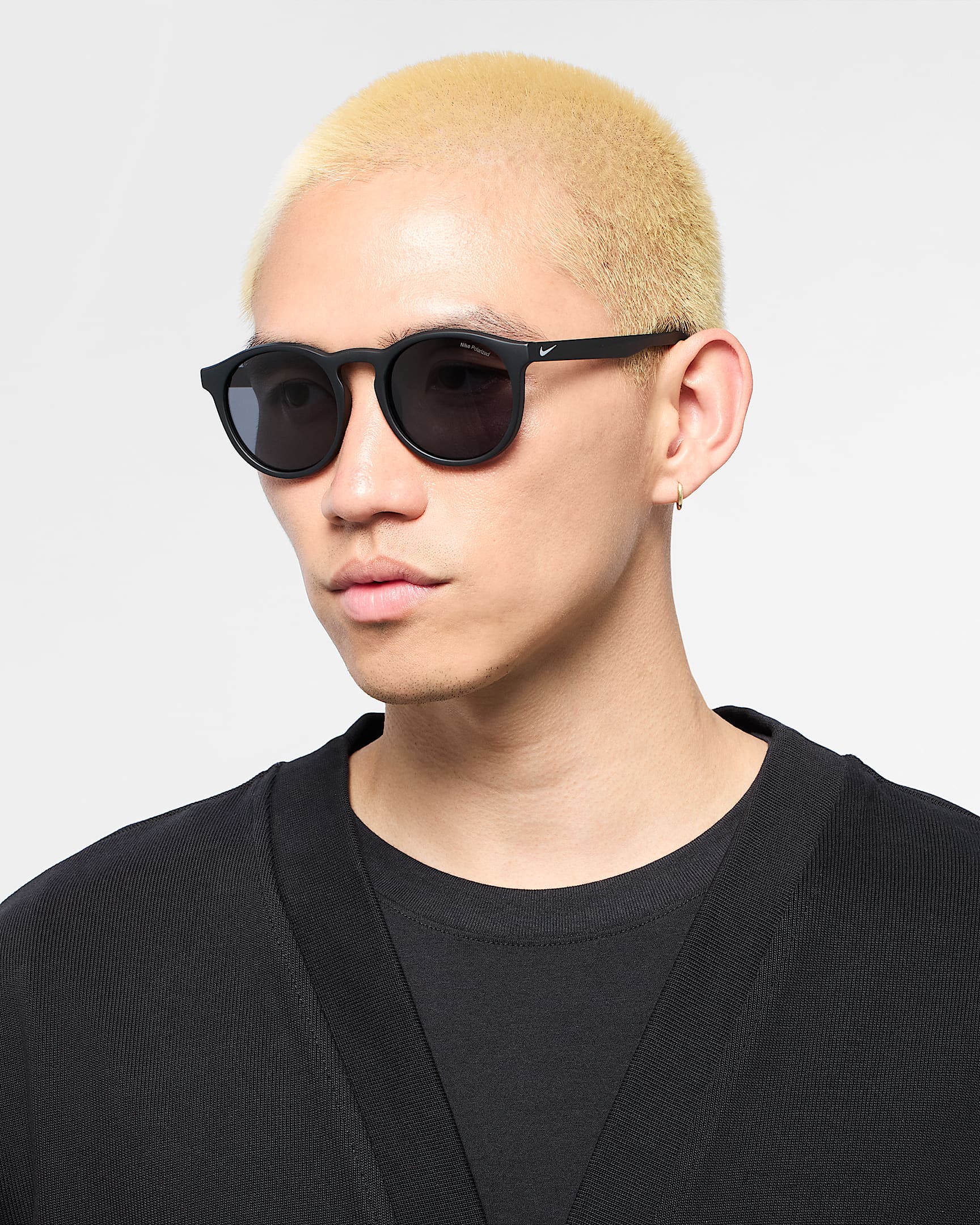 Nike Swerve Polarized-solbriller - sort/Wolf Grey