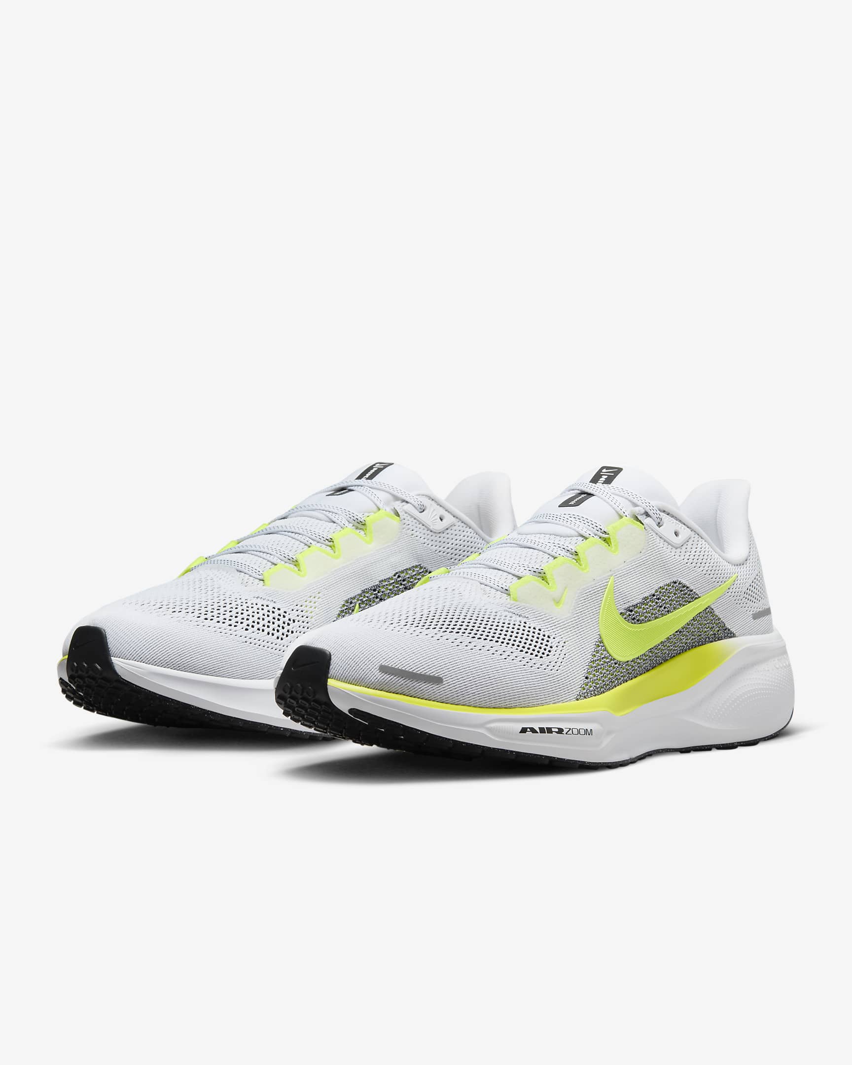 Nike Pegasus 41 Men's Road Running Shoes - White/Black/Volt