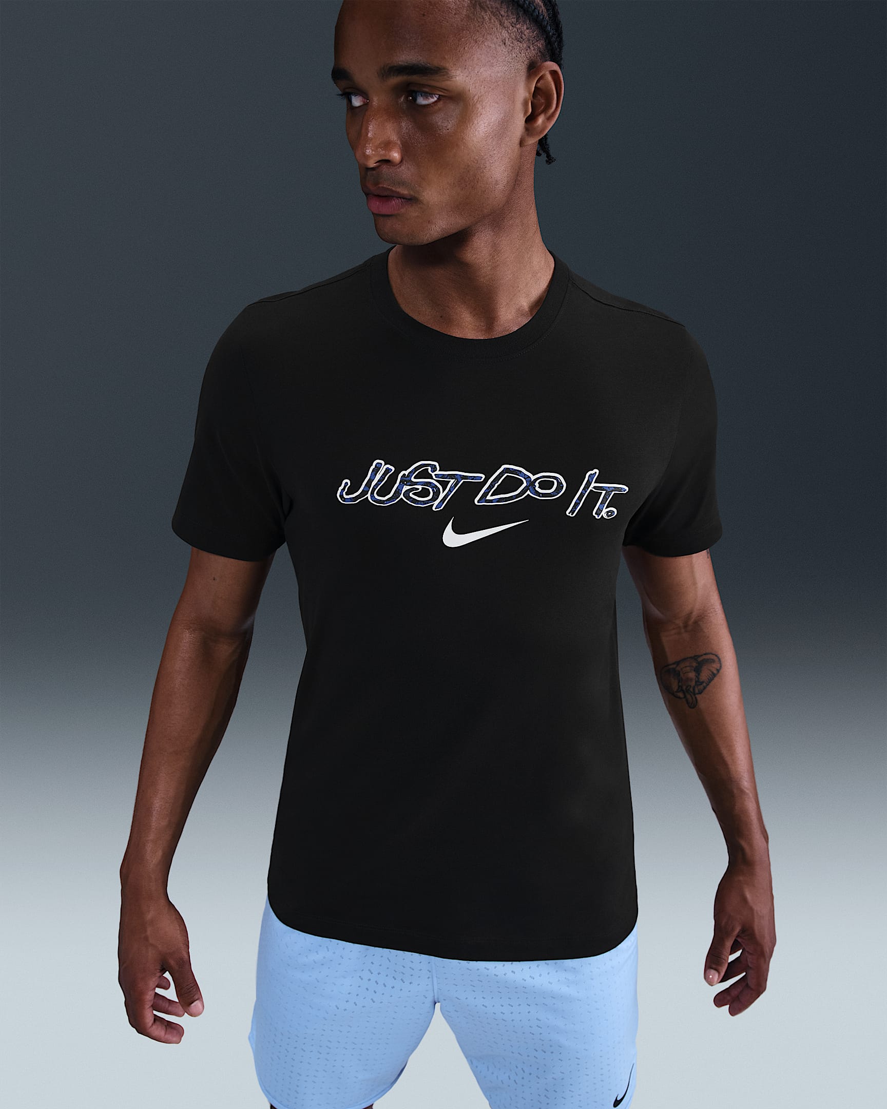 Nike Men's Dri-FIT Training T-Shirt - Black