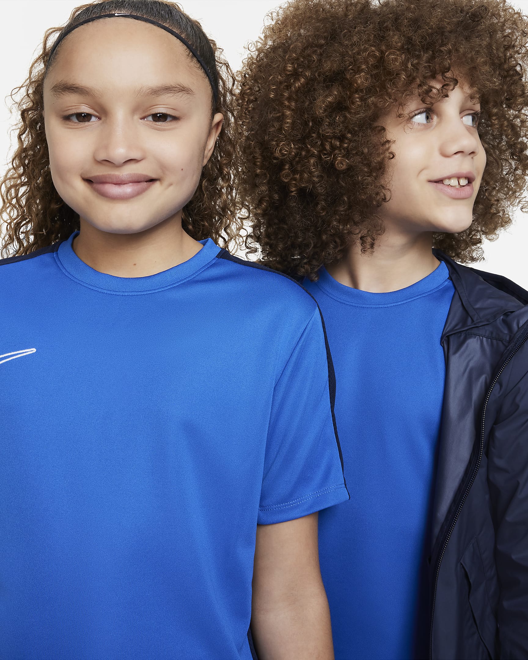 Nike Dri-FIT Academy23-fodboldtrøje til børn - Royal Blue/Obsidian/hvid