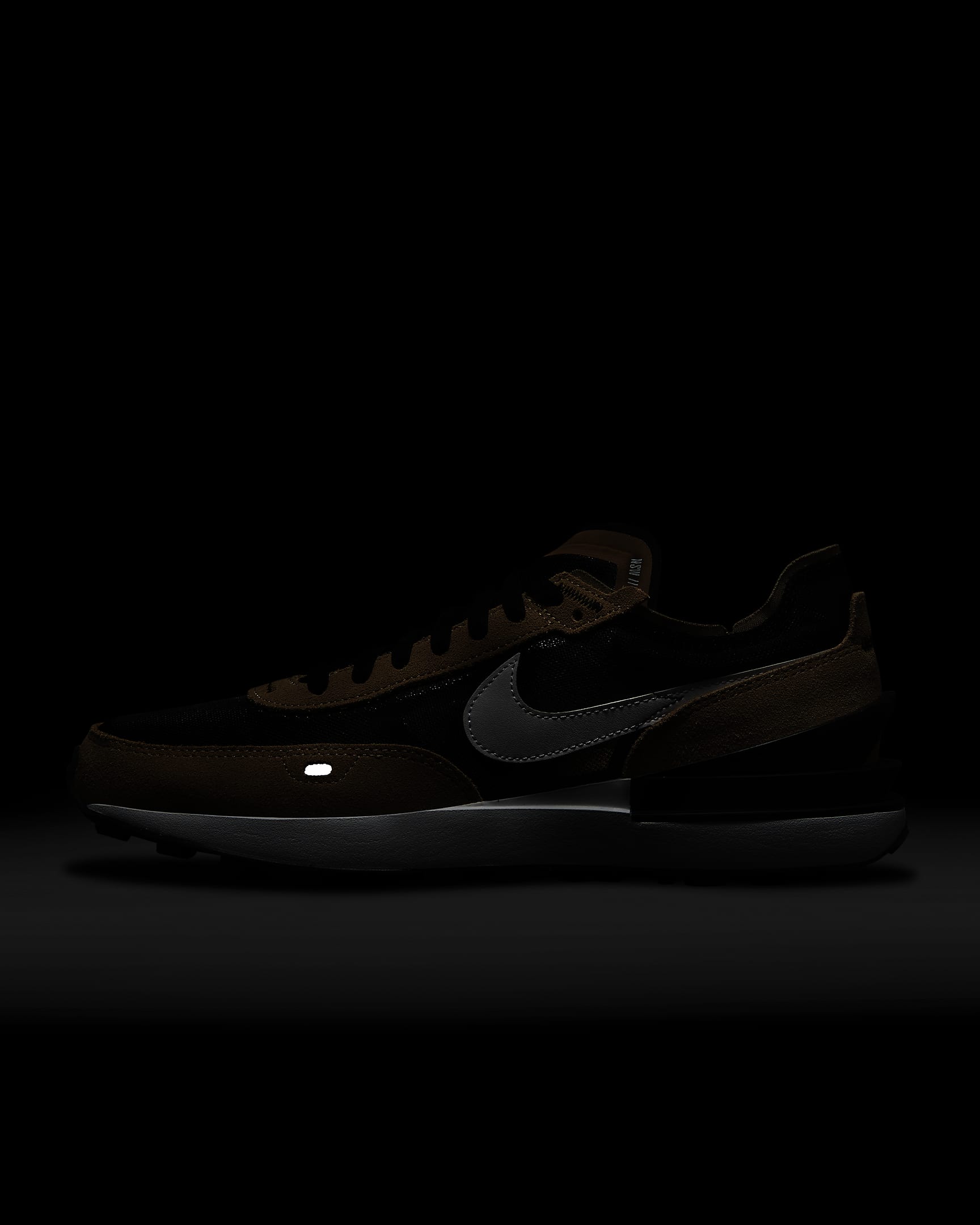 Nike Waffle One Men's Shoes - Black/Khaki/Black/White