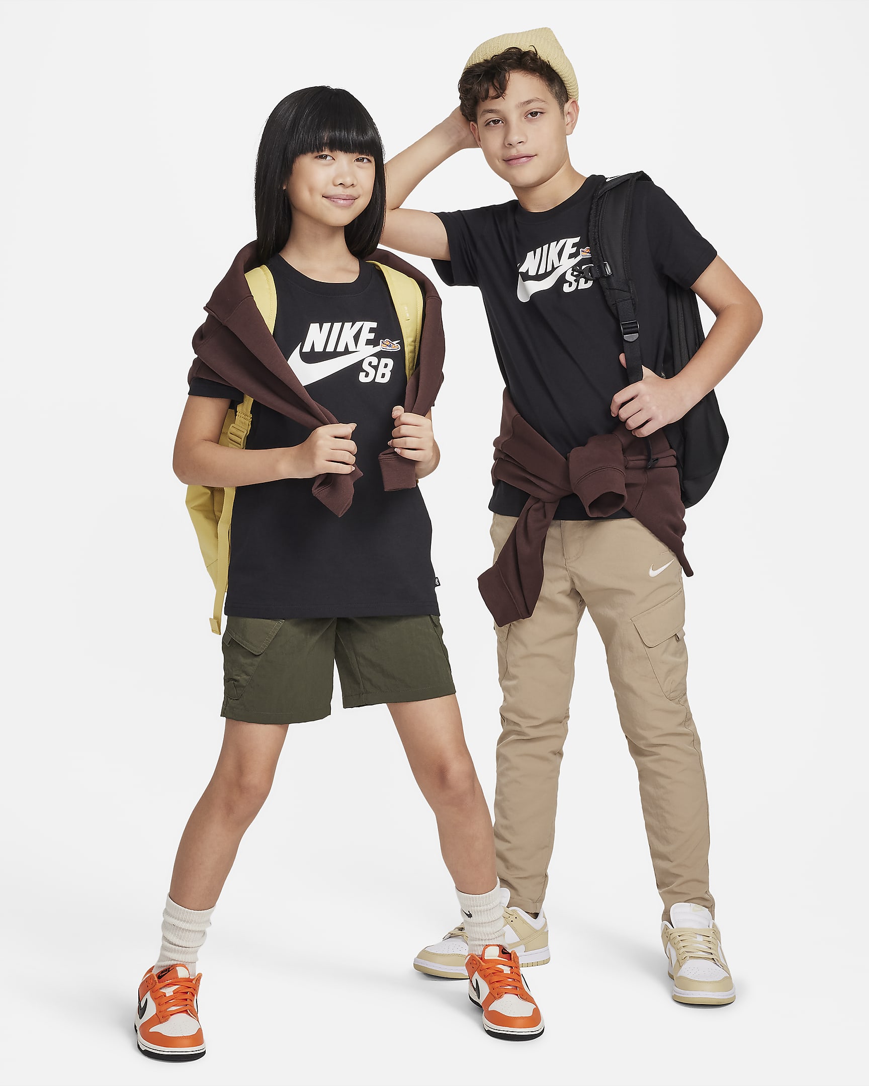 เสื้อยืดเด็กโต Nike SB - ดำ