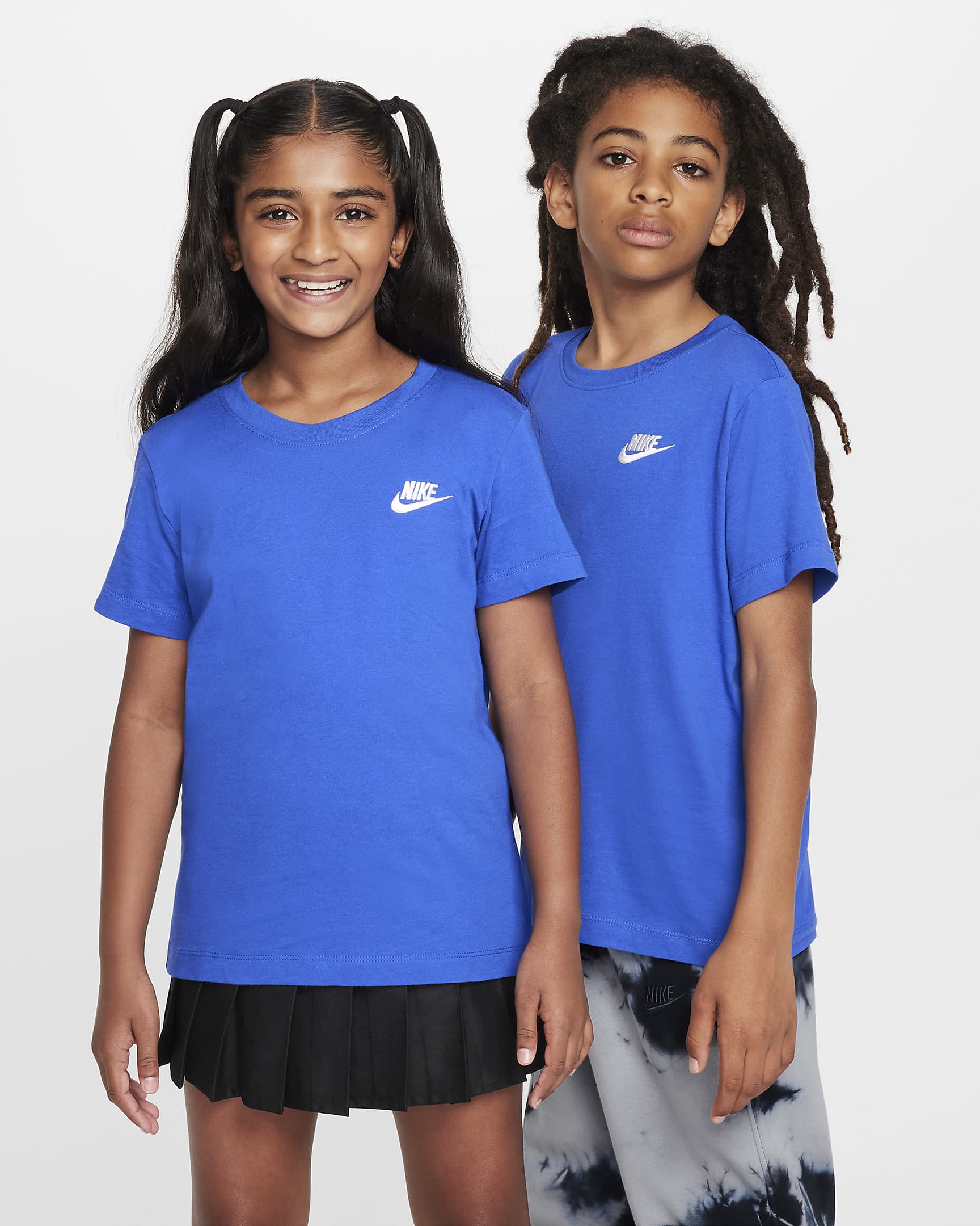 Playera para niños talla grande Nike Sportswear - Royal juego