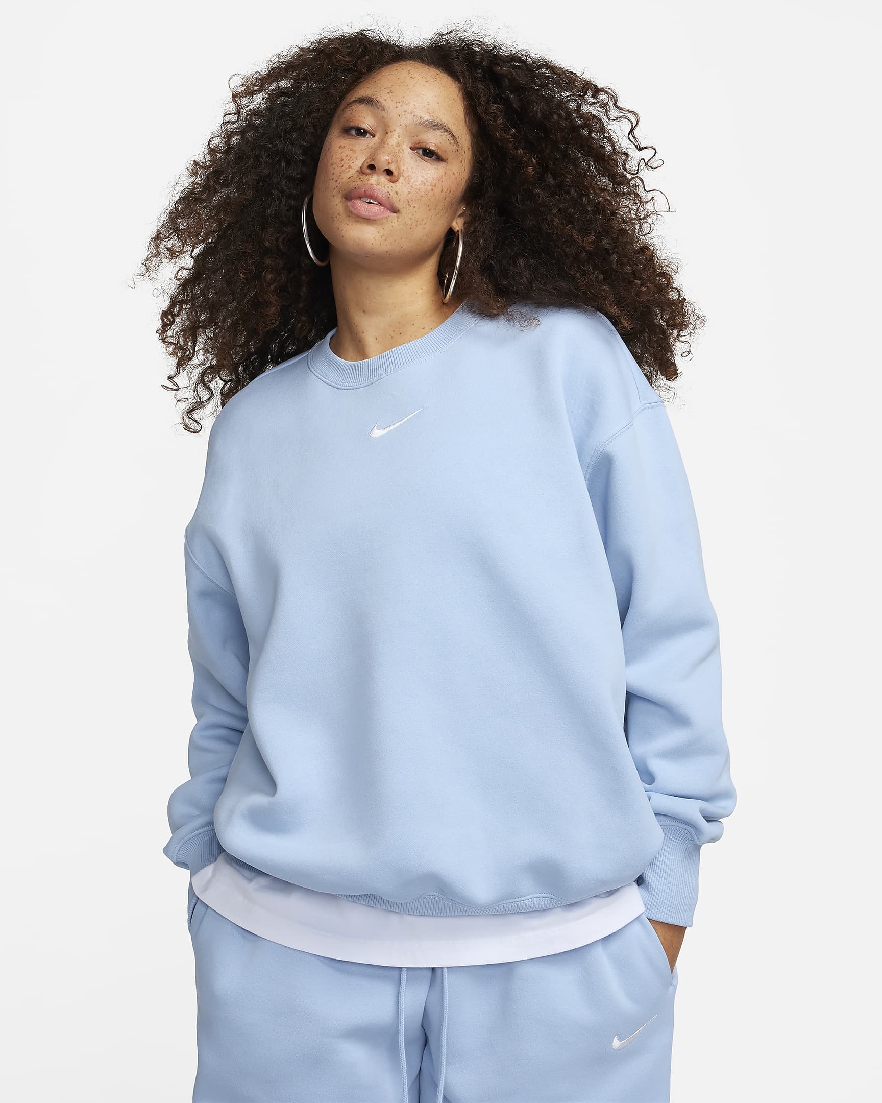 Nike Sportswear Phoenix Fleece Womens Oversized Crew-Neck Sweatshirt DQ5733-441