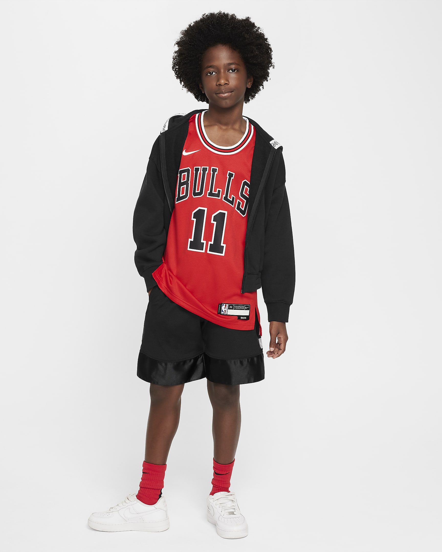 Chicago Bulls 2023/24 Icon Edition Older Kids' Nike NBA Swingman Jersey ...