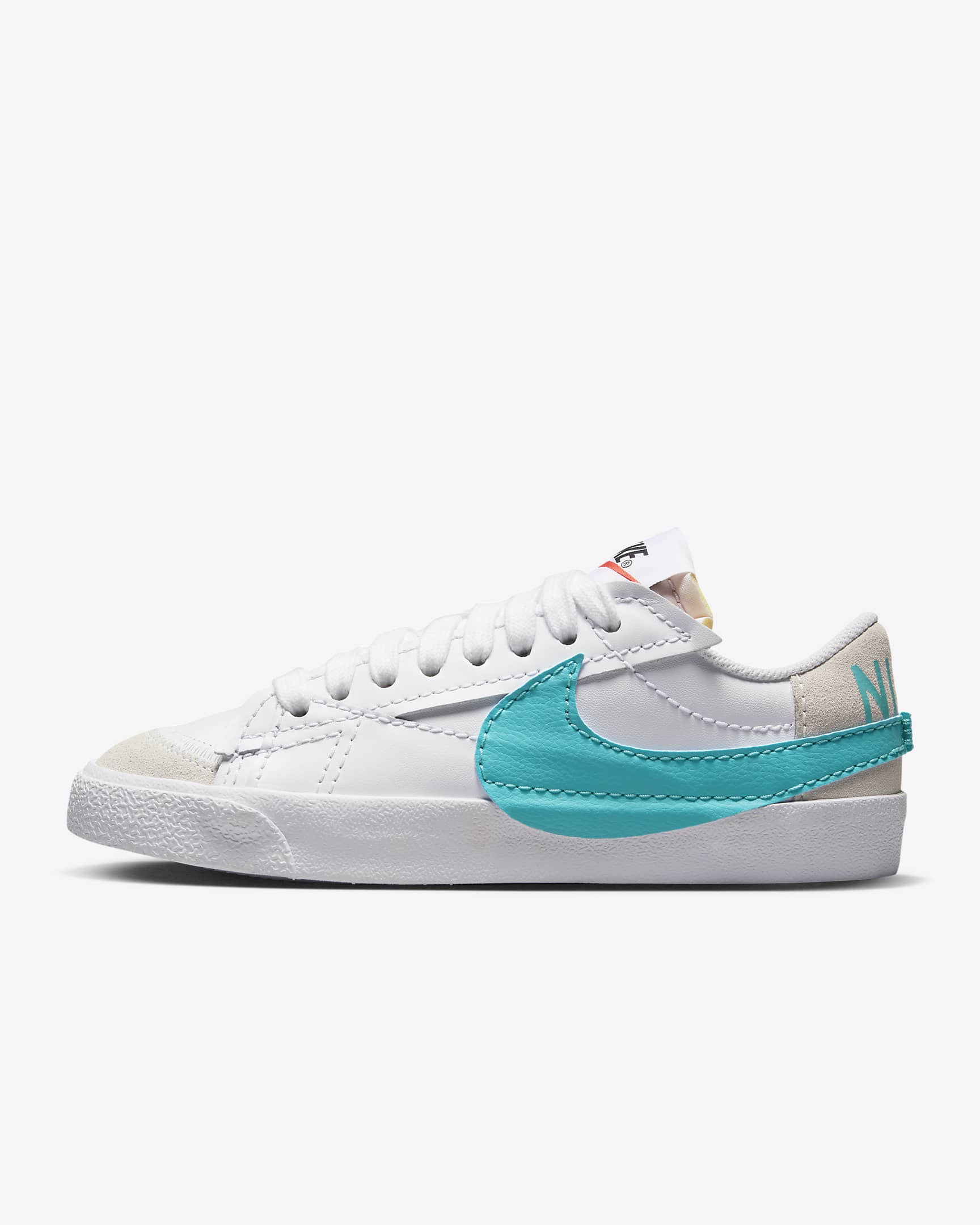 Nike Blazer 低筒 '77 Jumbo 女鞋 - 白色/Summit White/Team Orange/Dusty Cactus