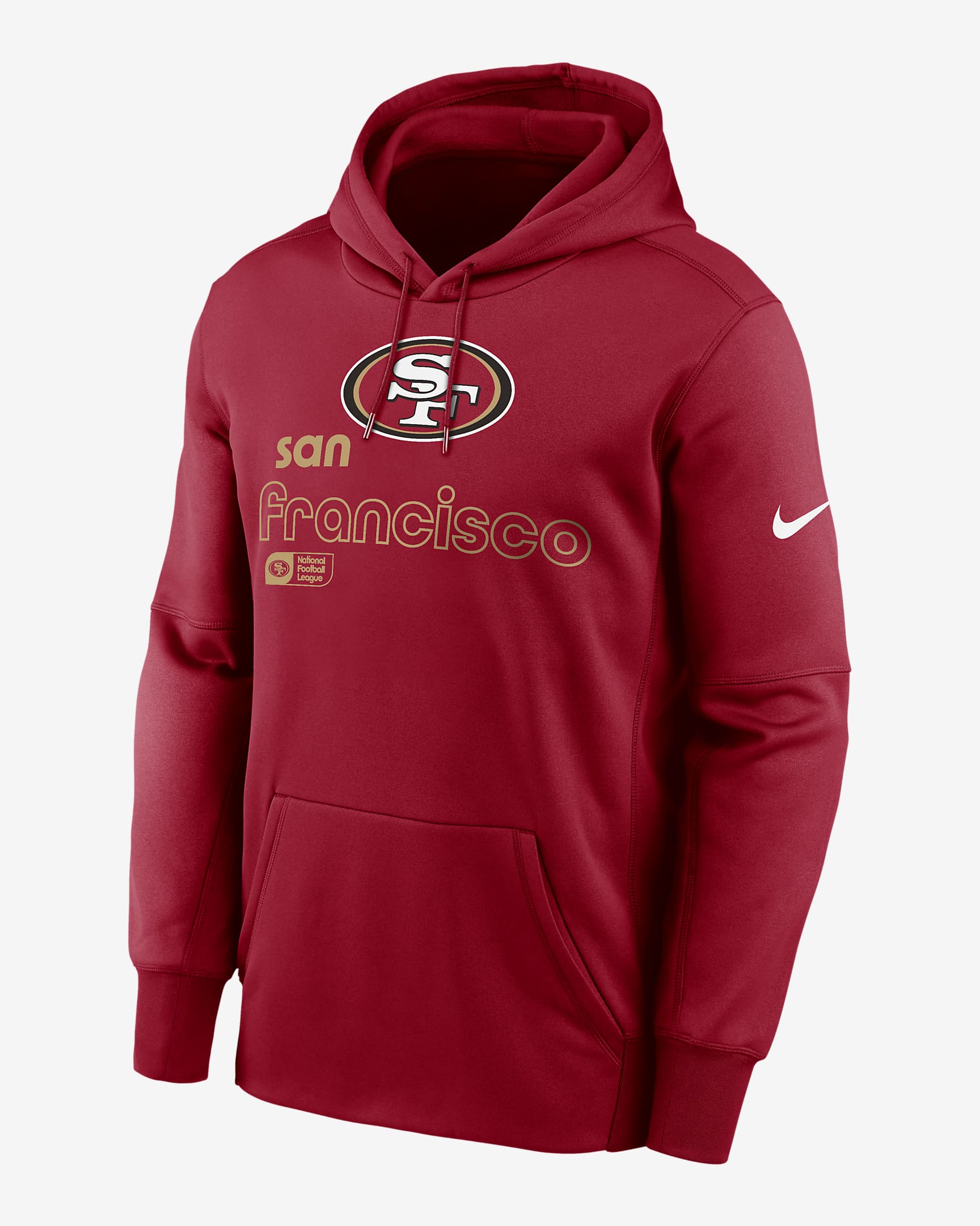 San Francisco 49ers Men’s Nike Therma NFL Pullover Hoodie - Red