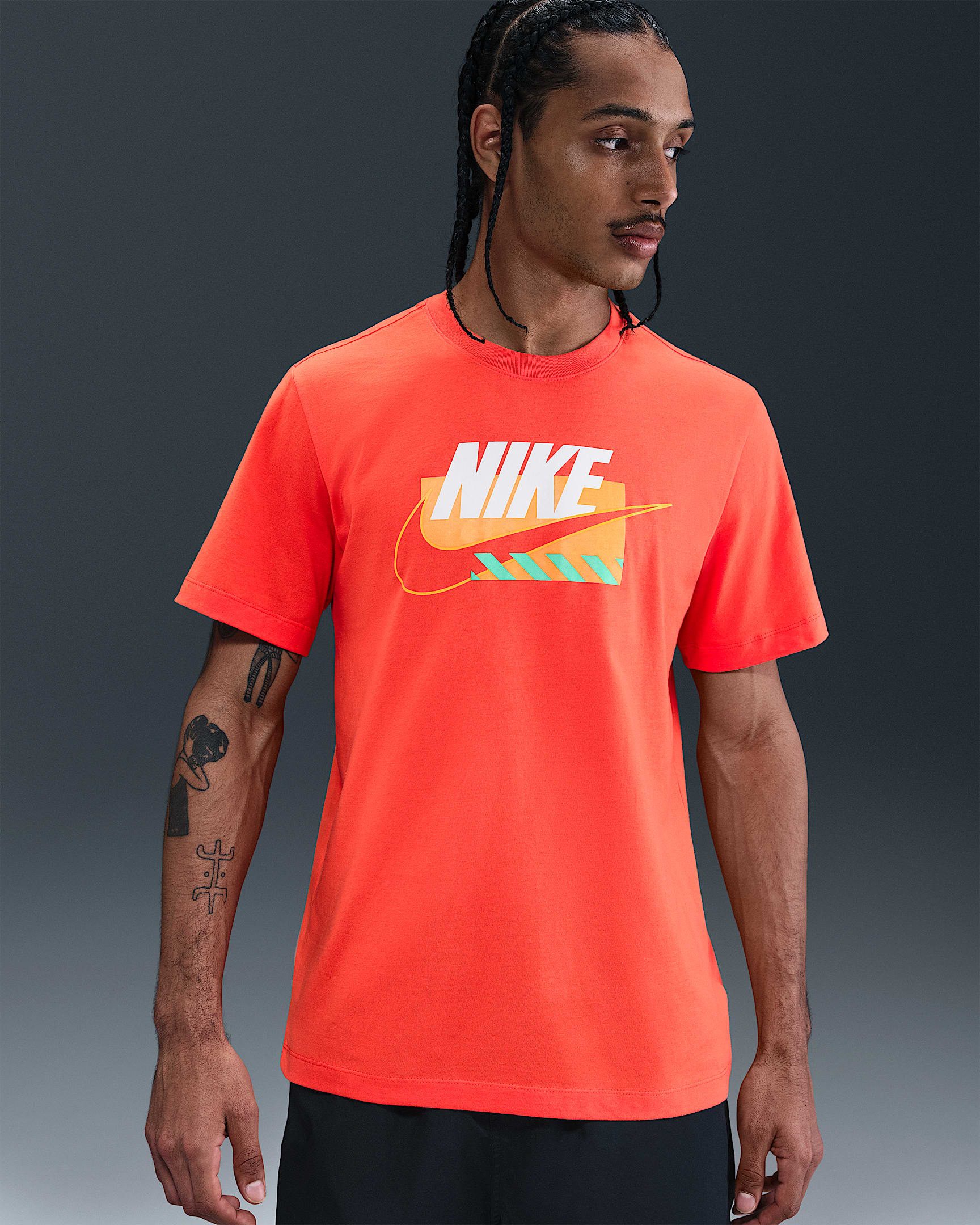 Playera para hombre Nike Sportswear - Naranja césped