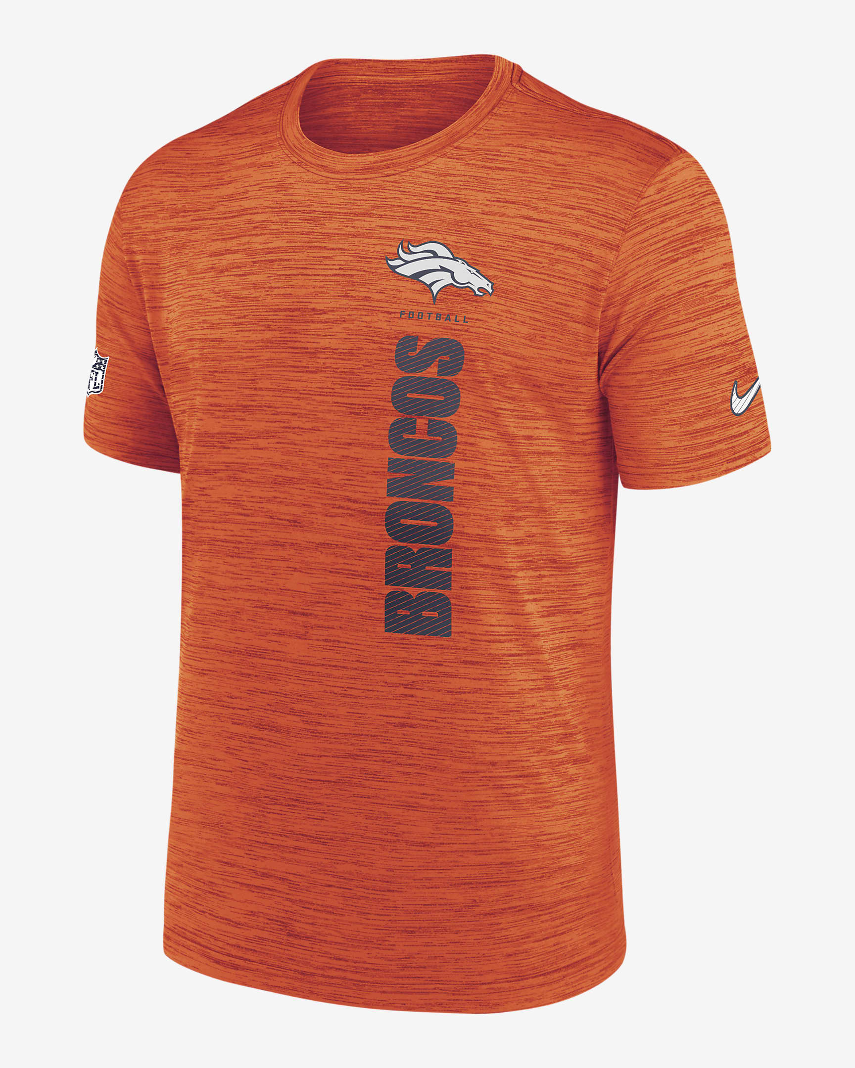 Denver Broncos Sideline Velocity Men's Nike Dri-FIT NFL T-Shirt - Orange