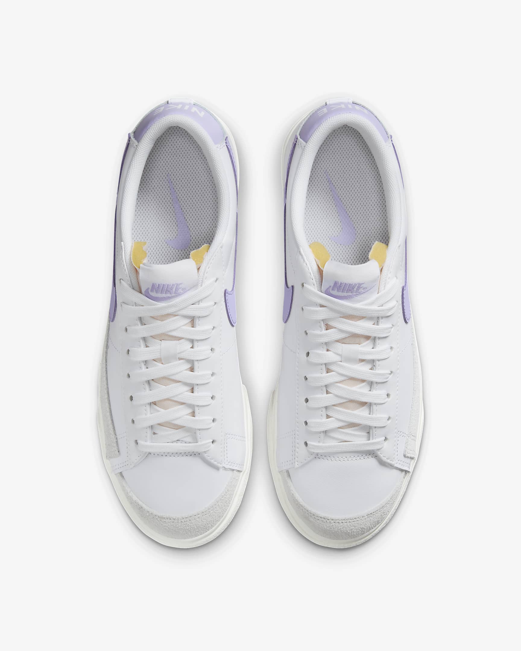 Nike Blazer Low Platform Women's Shoes - White/Sail/Lilac Bloom