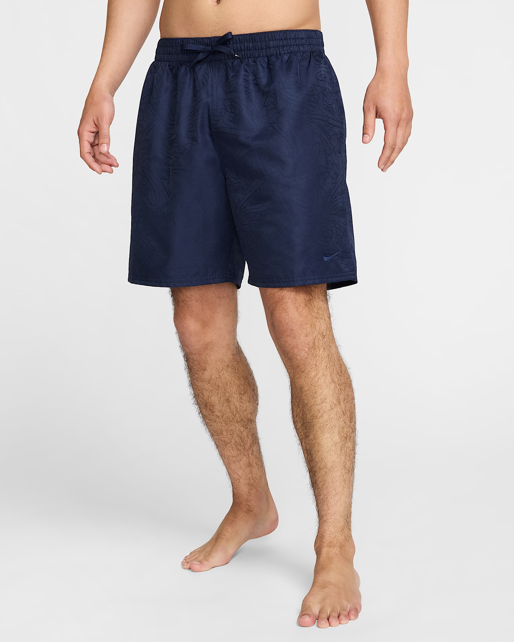 Shorts de vóleibol de 18 cm con forro completo para hombre Nike Swim Breaker - Azul marino medianoche/Azul marino medianoche