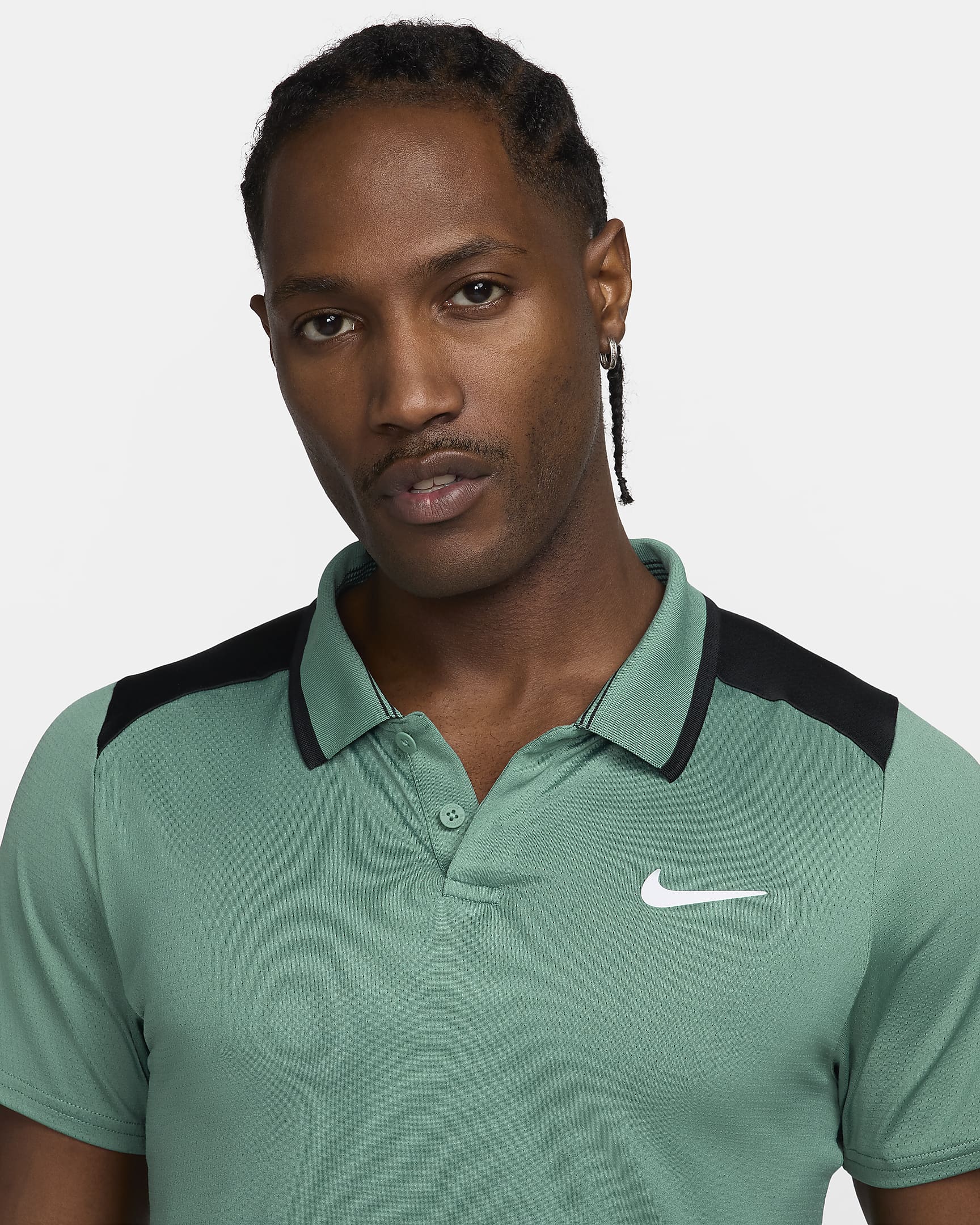 NikeCourt Advantage Men's Tennis Polo - Bicoastal/Black/White
