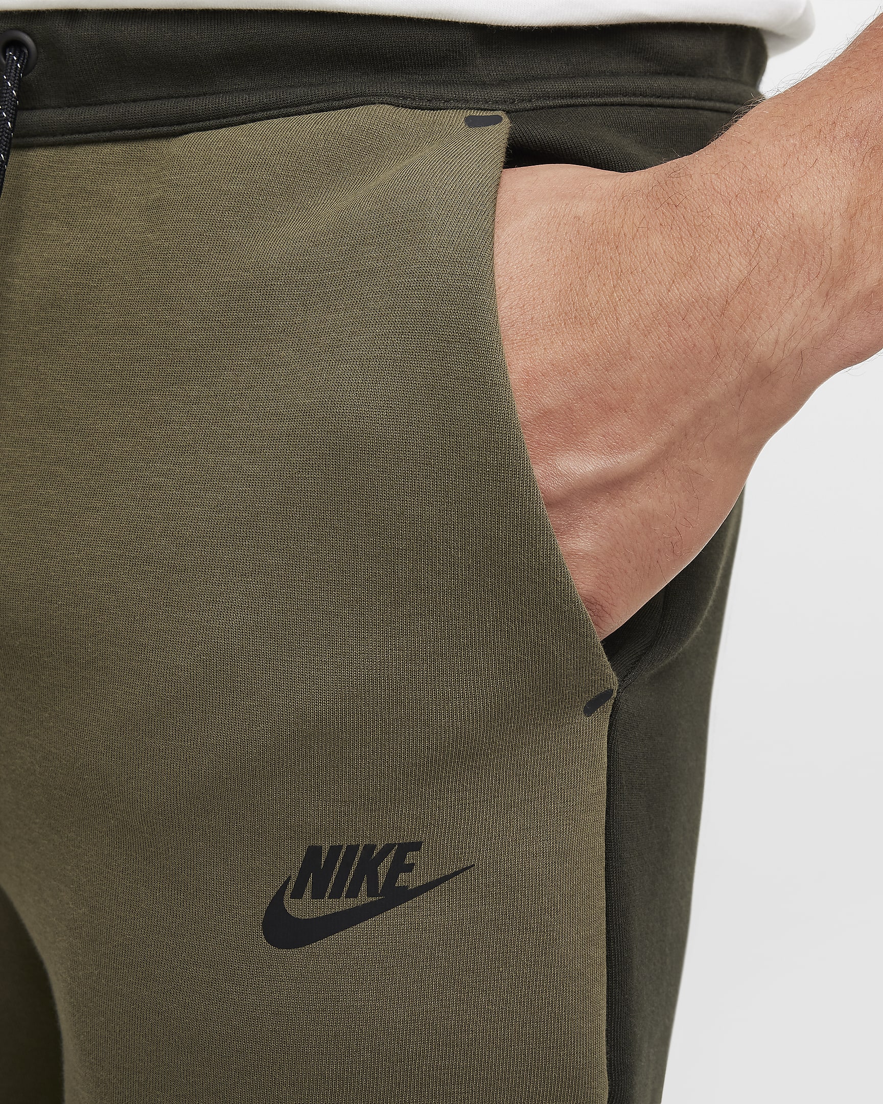 Nike Tech Men's Fleece Joggers - Sequoia/Medium Olive/Black