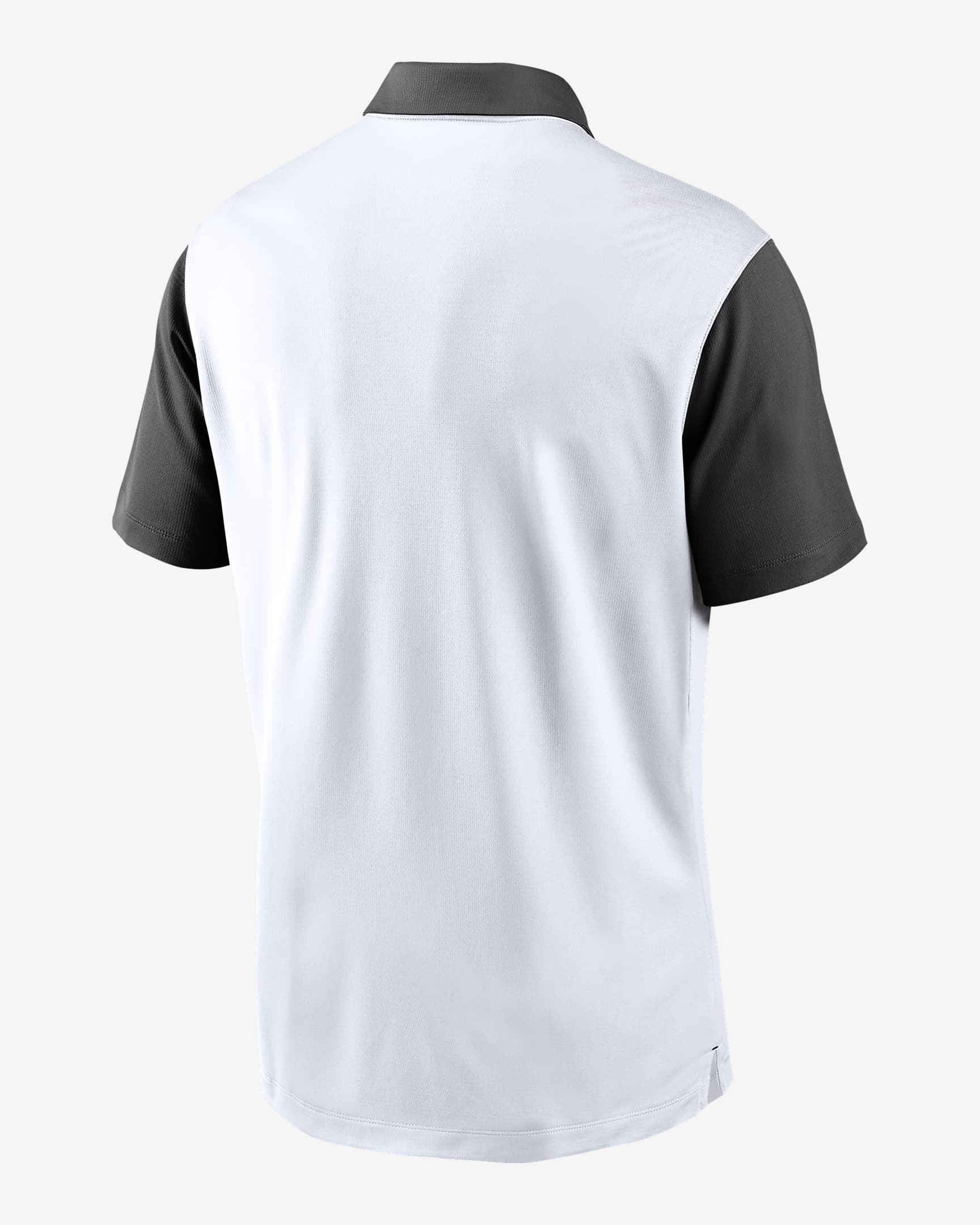 Polo universitario Nike Dri-FIT para hombre Georgia Bulldogs Primetime Campus Vapor - Blanco