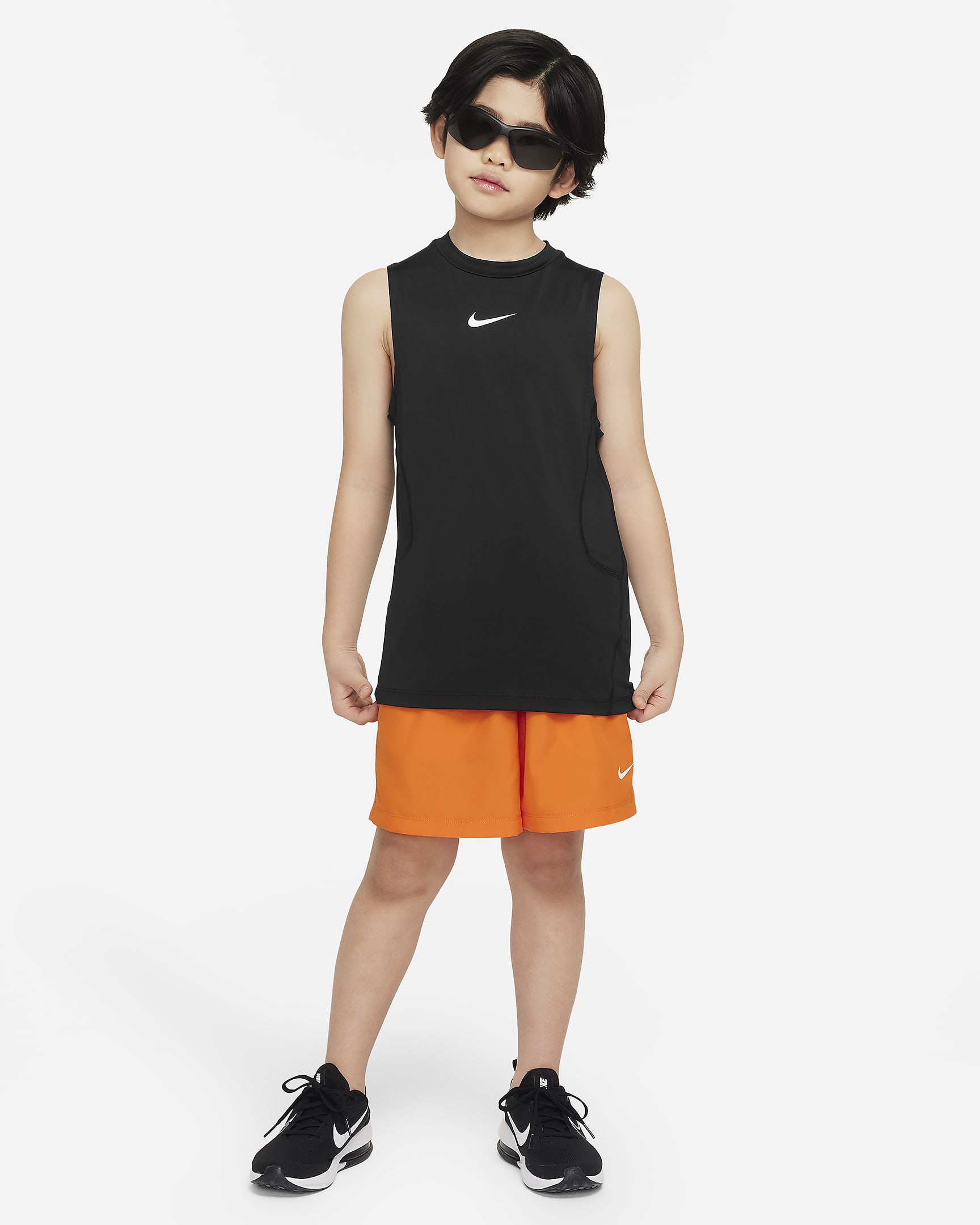 Nike Pro Camiseta sin mangas - Niño - Negro/Blanco