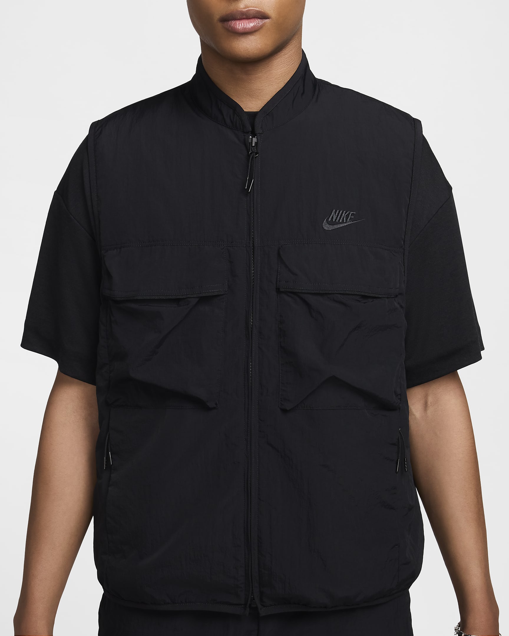 Chaleco de tejido Woven para hombre Nike Tech - Negro/Negro/Negro