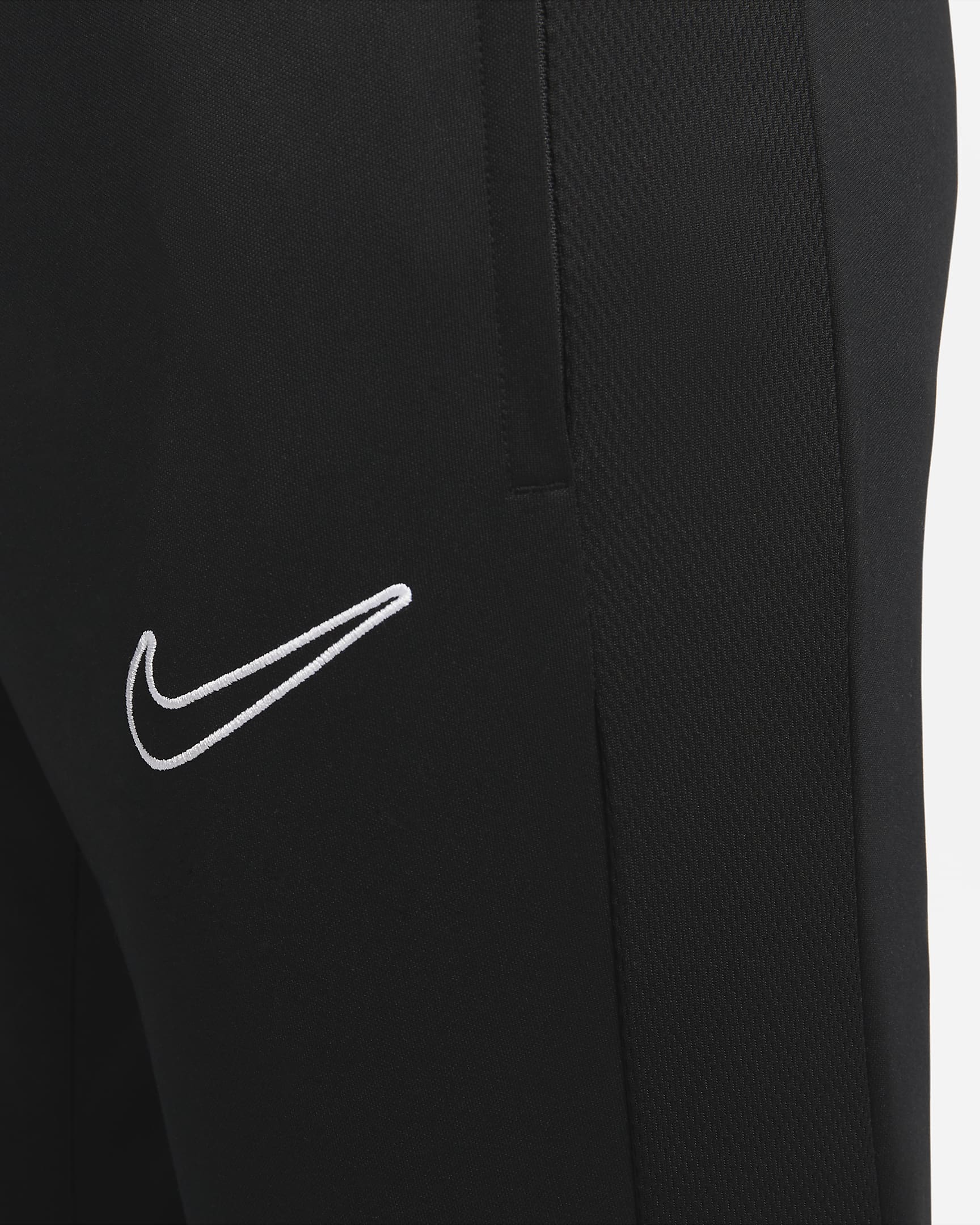 Nike Dri-FIT Academy Men's Zip Football Pants - Black/Black/Black/White