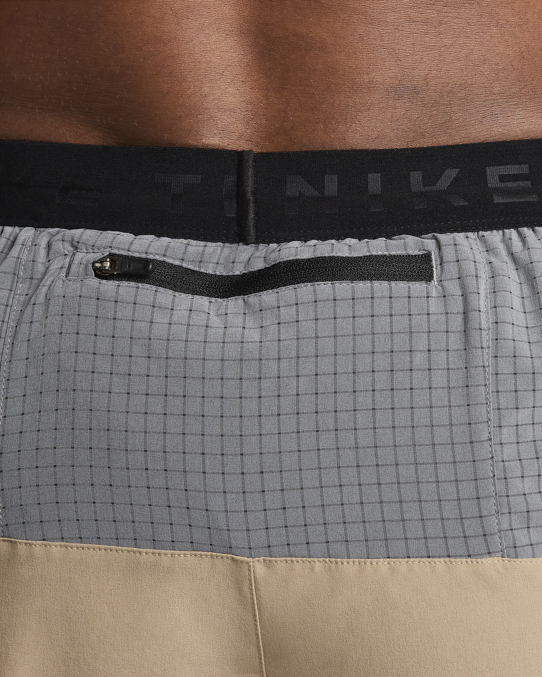 Nike Trail Second Sunrise Men's Dri-FIT 5" Brief-Lined Running Shorts - Khaki/Smoke Grey/Black