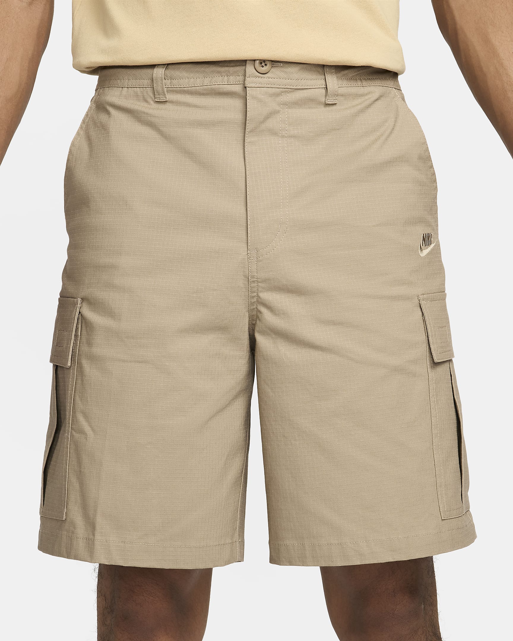 Shorts cargo in tessuto Nike Club – Uomo - Khaki/Khaki