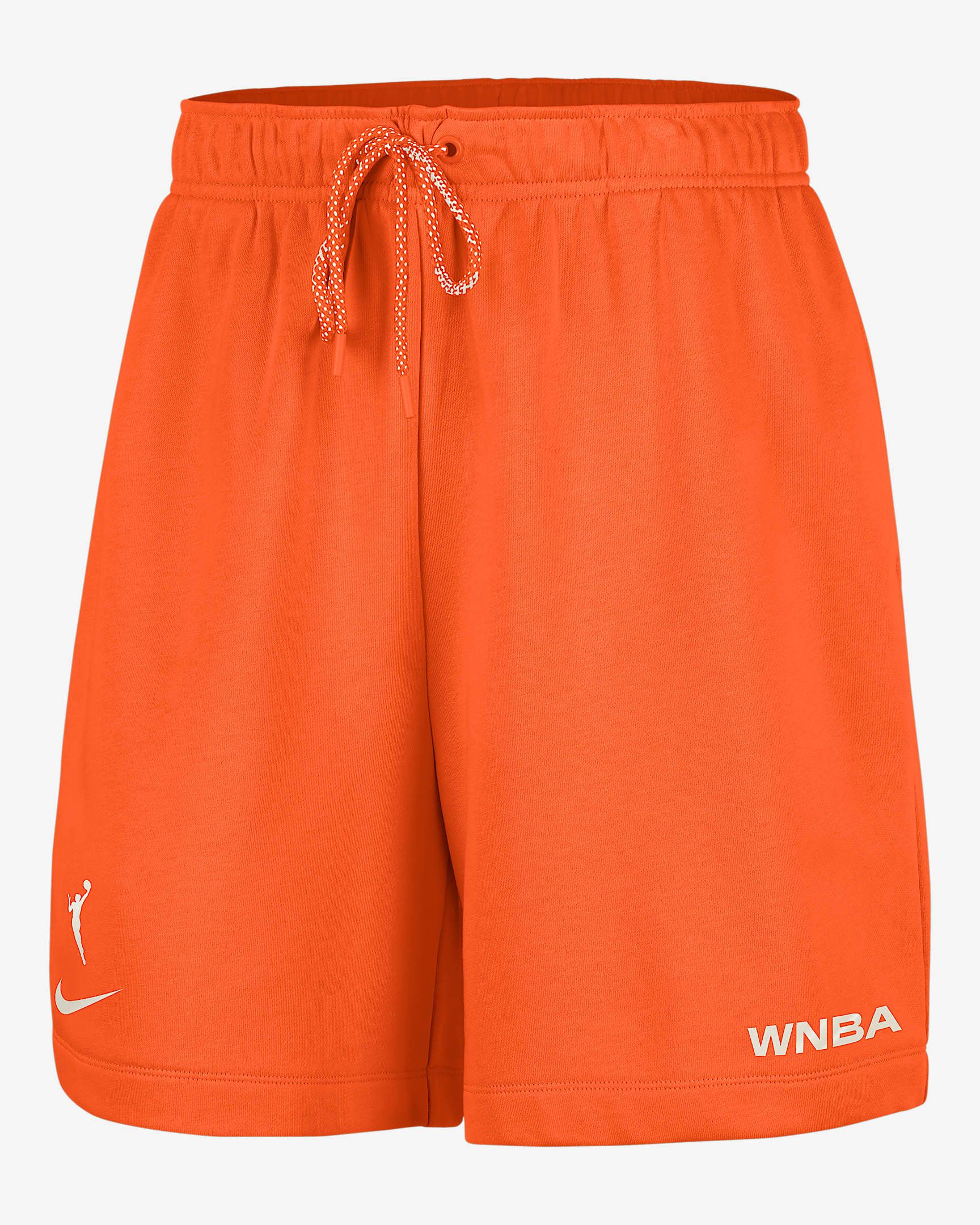 Team 13 Women's Nike WNBA 6" Fleece Shorts - Brilliant Orange/Phantom