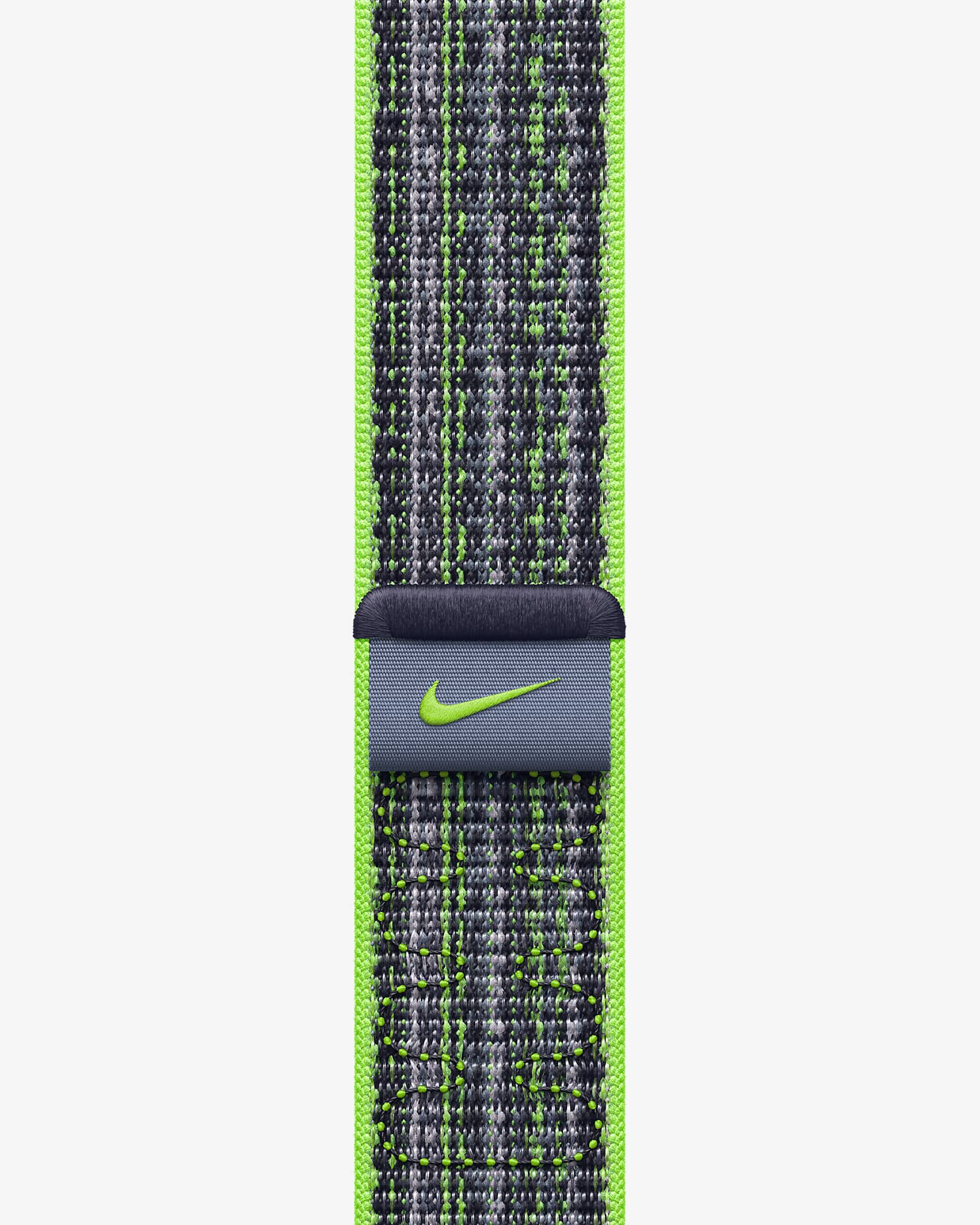 41mm Bright Green Blue Geweven Sportbandje Van Nike Nike Be