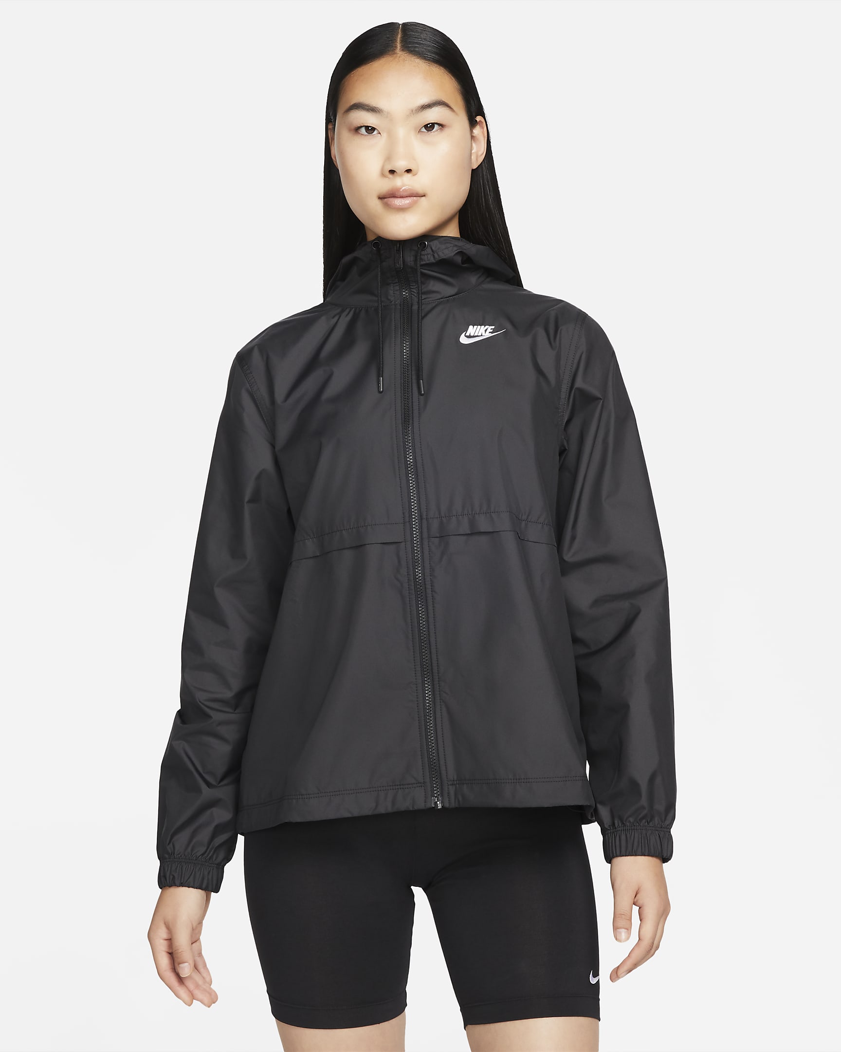 Nike Sportswear Essential Repel Women's Woven Jacket - Black/White