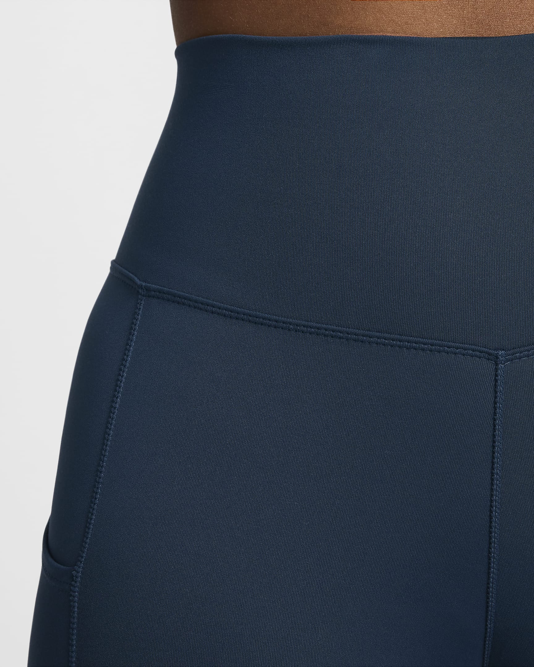 Nike One Women's High-Waisted 7/8 Leggings with Pockets - Armory Navy/Black