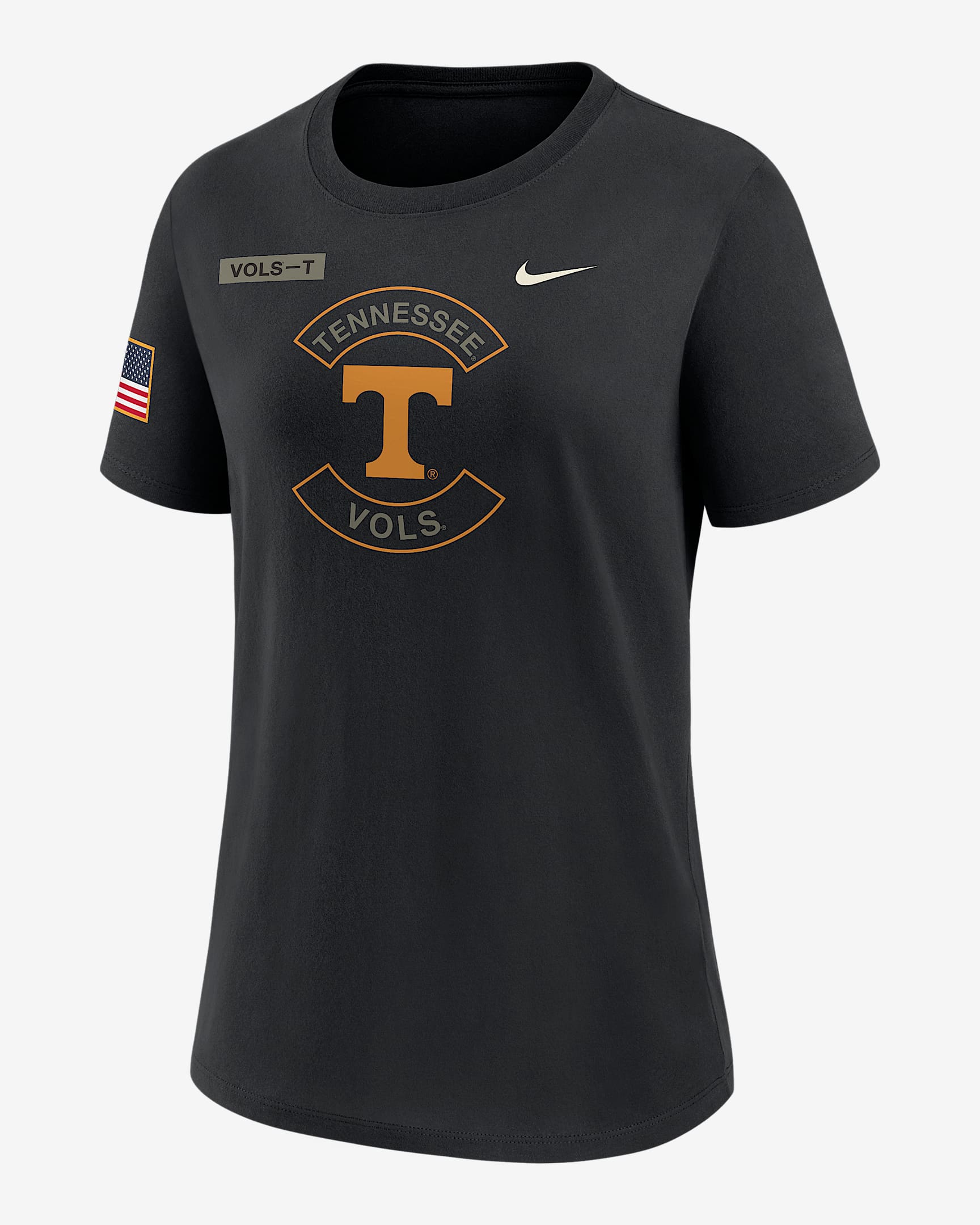 Tennessee Military Appreciation Women's Nike Dri-FIT College T-Shirt - Black