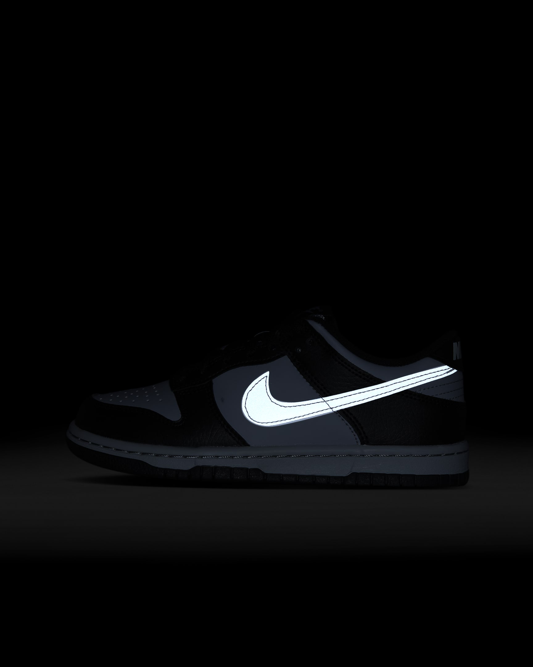 Chaussure Nike Dunk Low pour ado - Noir/Wolf Grey