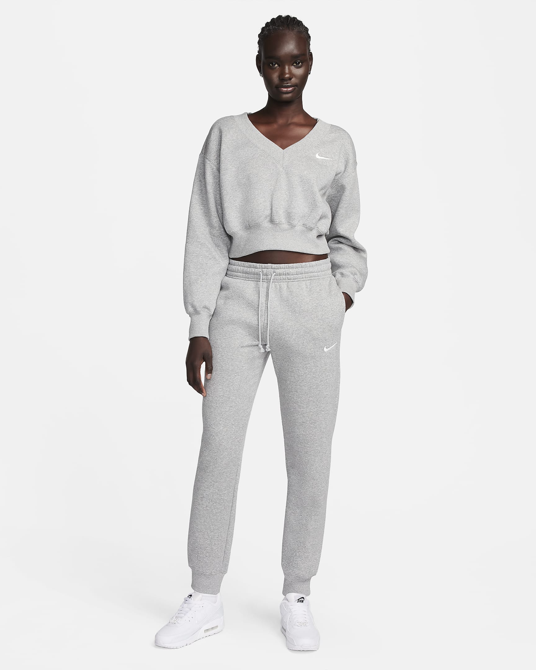 Nike Sportswear Phoenix Fleece Women's Mid-Rise Tracksuit Bottoms. Nike CA