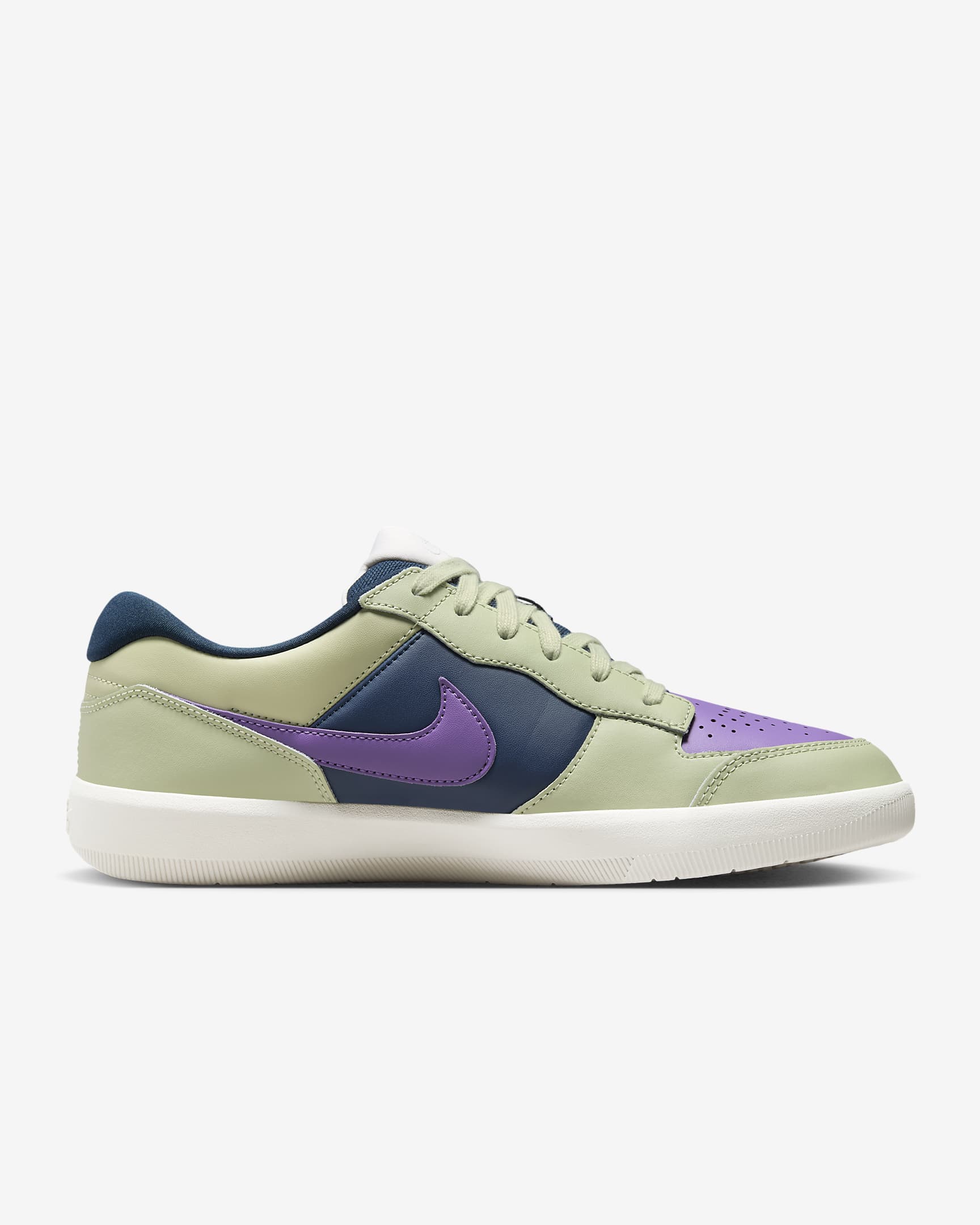 Nike SB Force 58 Premium Skate Shoes - Olive Aura/Armory Navy/Summit White/Black Raspberry