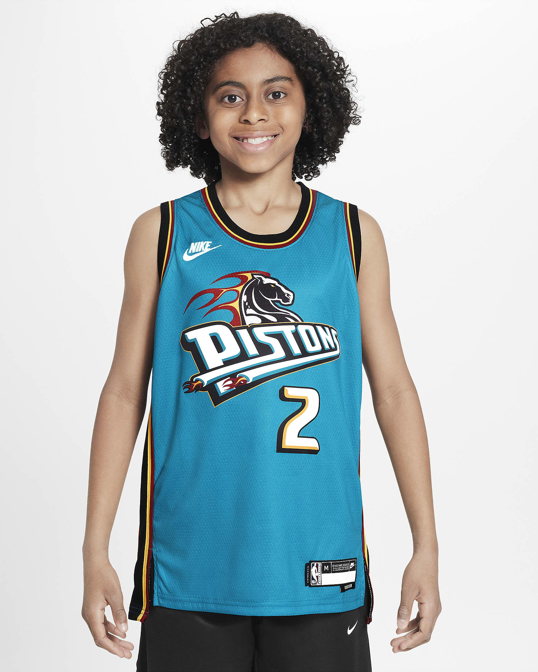 Cade Cunningham Detroit Pistons Nike Dri-FIT NBA Swingman Trikot für ältere Kinder - Blustery