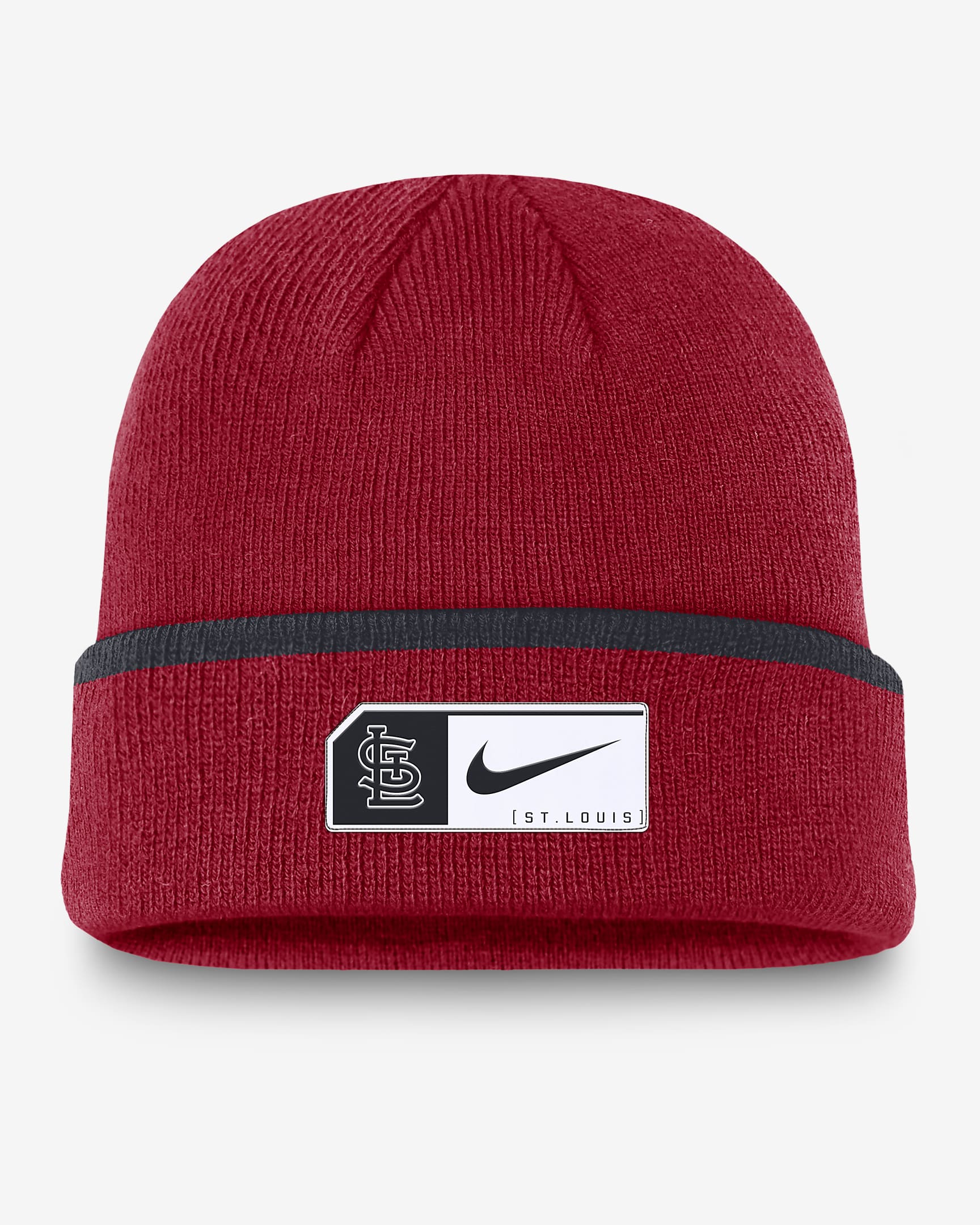 Gorro con dobladillo Nike de la MLB para hombre St. Louis Cardinals Terra - Rojo