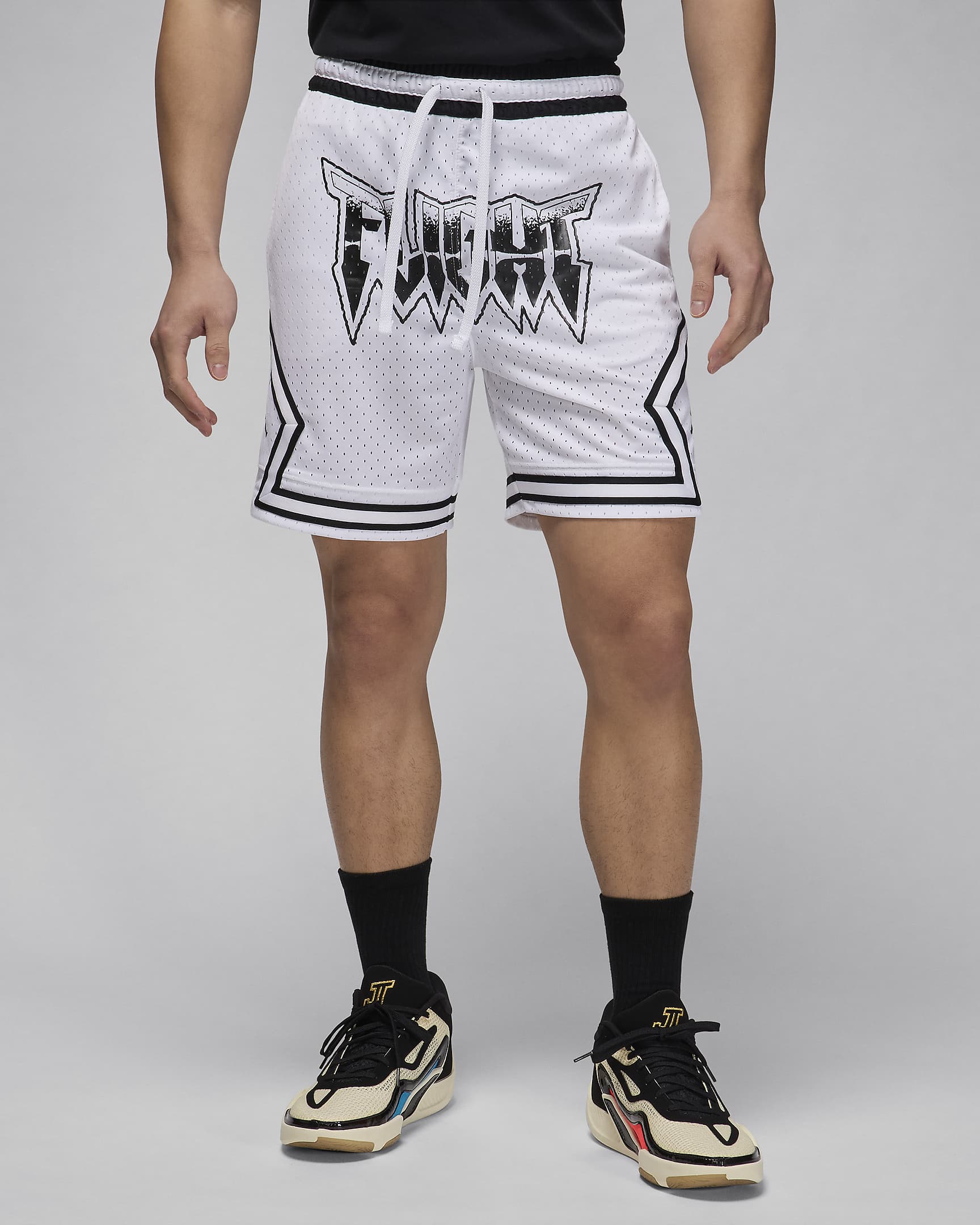 Jordan Sport Men's Dri-FIT Diamond Shorts - White/Black