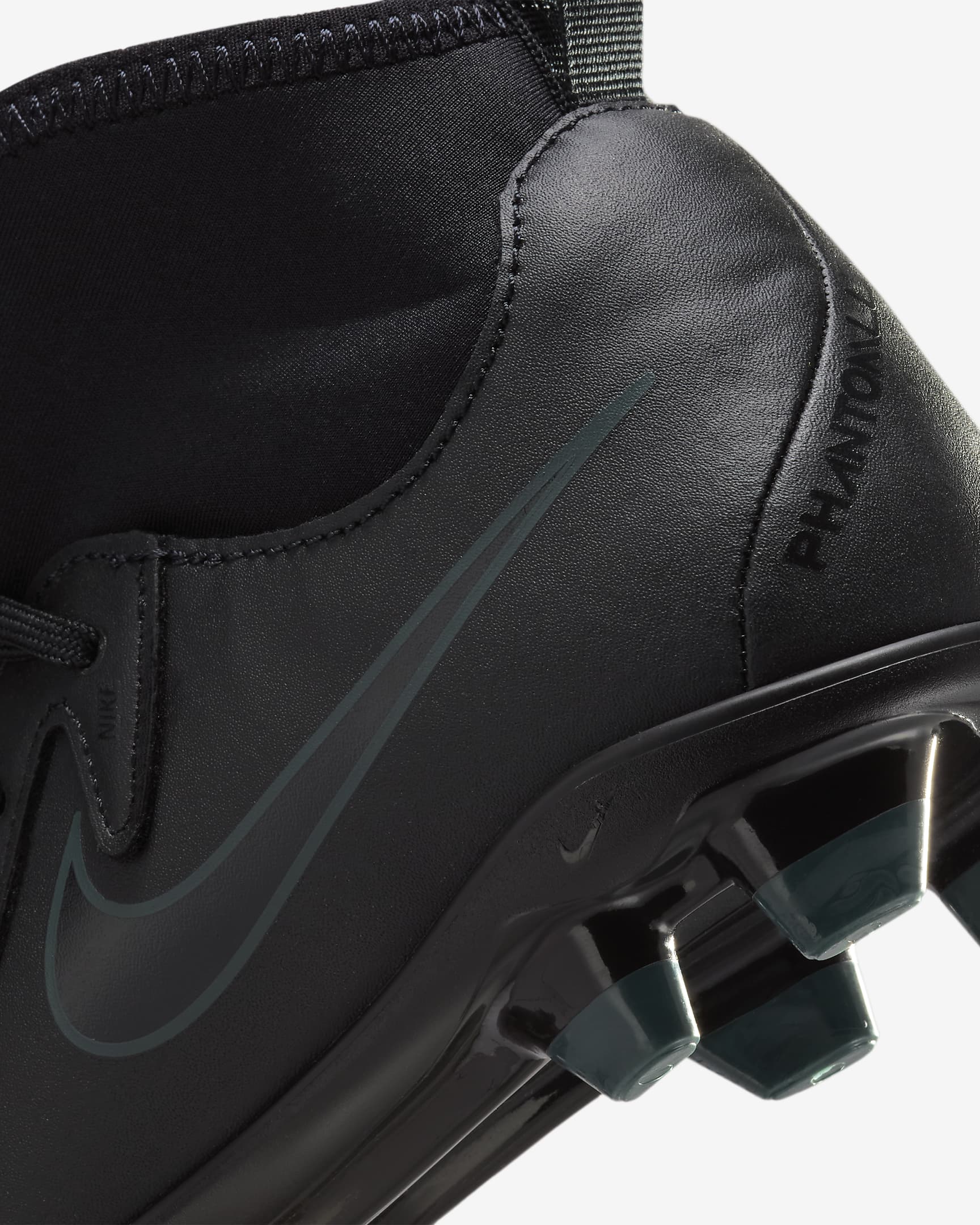 Chaussure de foot à crampons montante multi-surfaces Nike Jr. Phantom Luna 2 Club pour enfant/ado - Noir/Deep Jungle/Noir