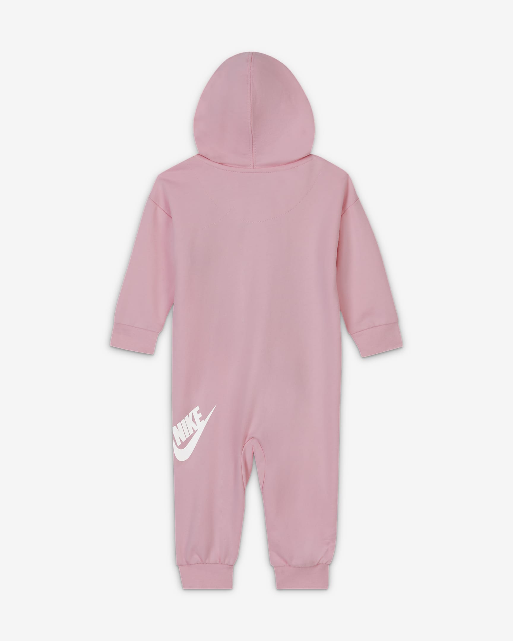 Coverall Nike med hel dragkedja för baby (0–12 mån) - Rosa