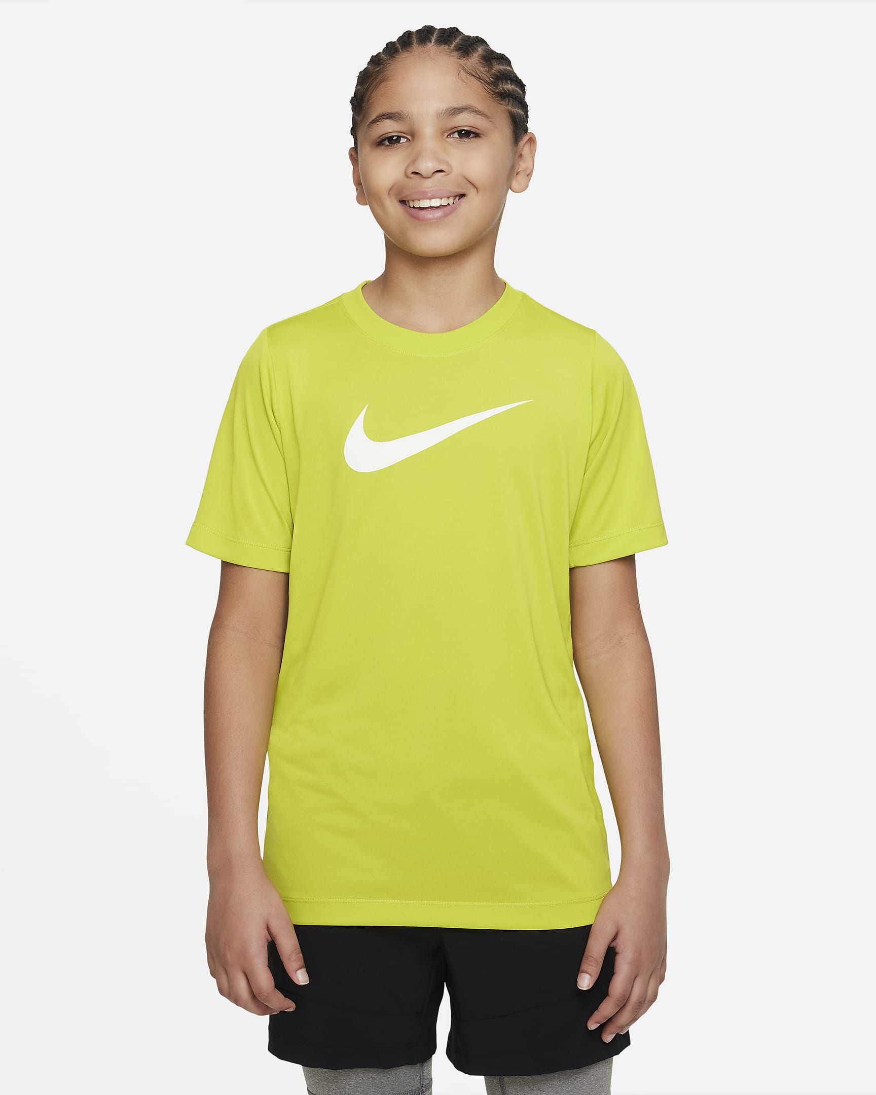 Nike Dri-FIT Legend Big Kids' (Boys') T-Shirt - Bright Cactus