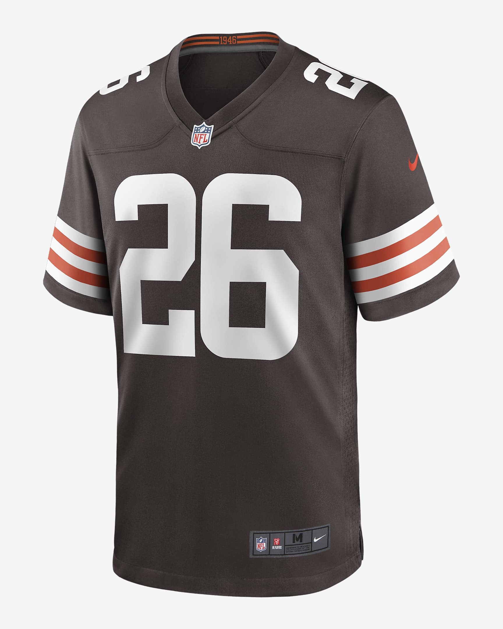 NFL Cleveland Browns (Greedy Williams) Men's Game Football Jersey. Nike.com