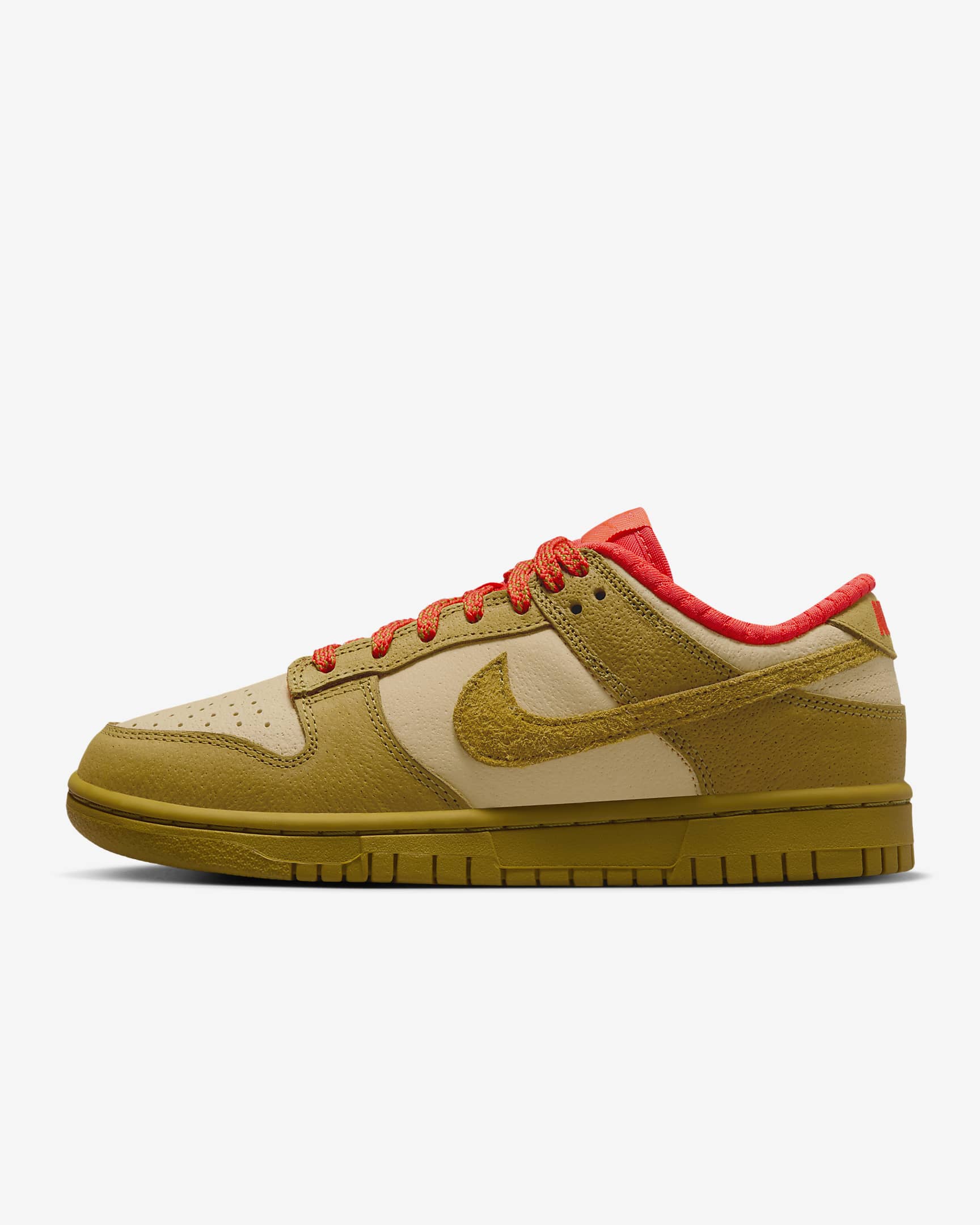 Calzado para mujer Nike Dunk Low - Sésamo/Rojo picante/Broncino