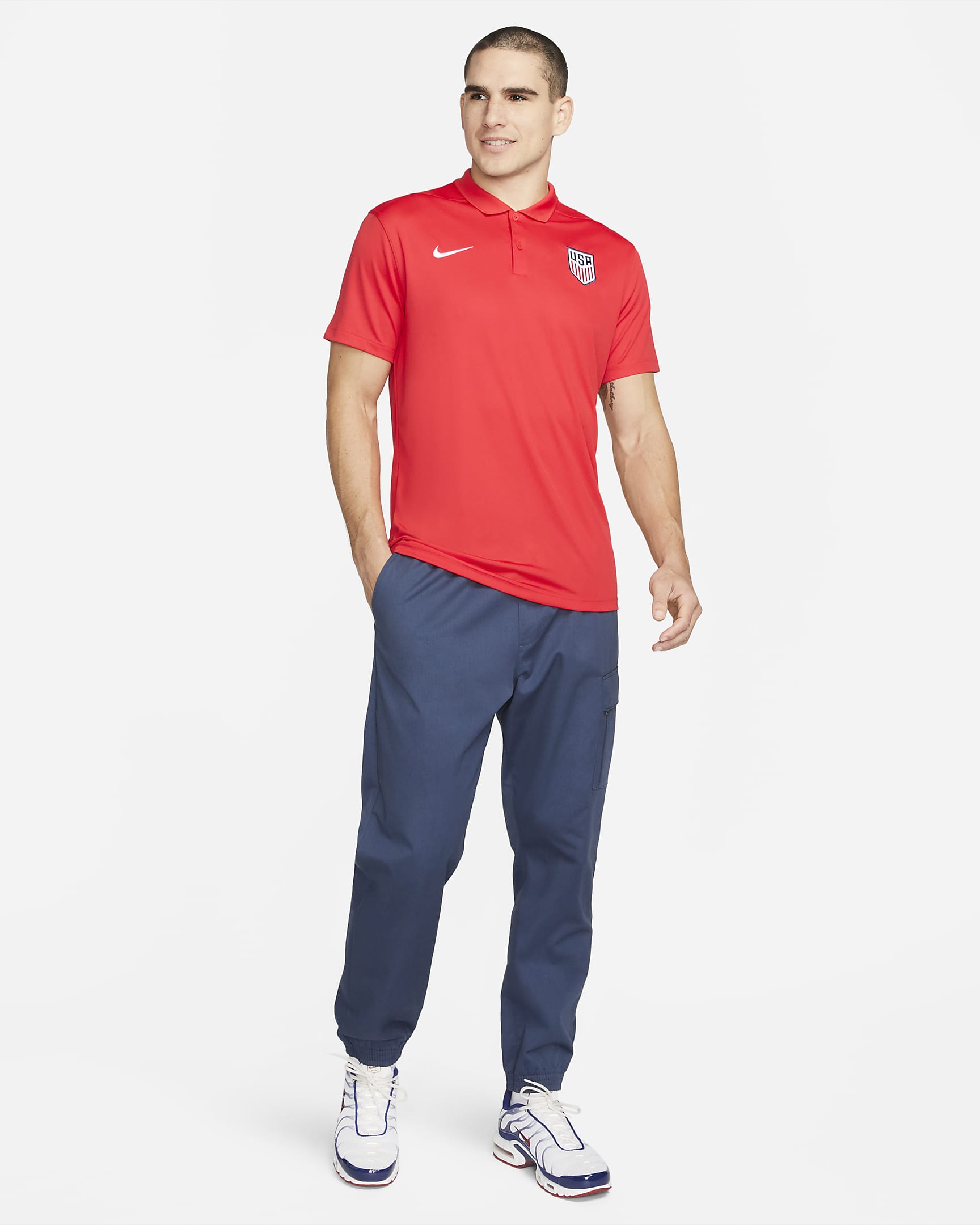 U.S. Victory Men's Nike DriFIT Soccer Polo.