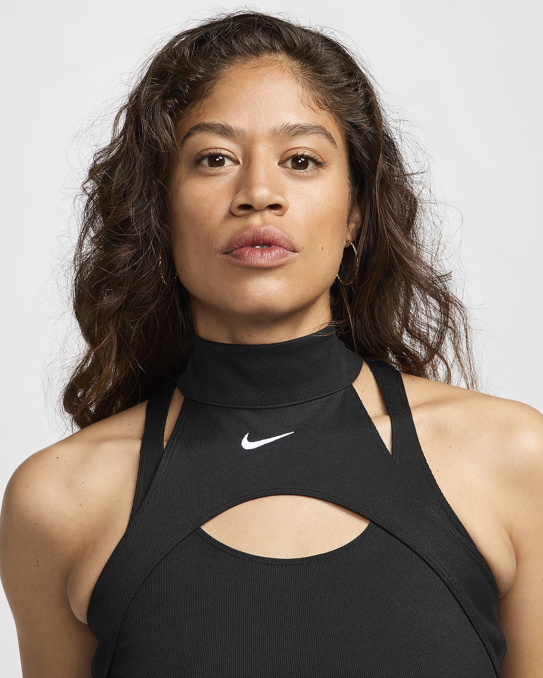 Camisola sem mangas Nike Sportswear para mulher - Preto/Branco