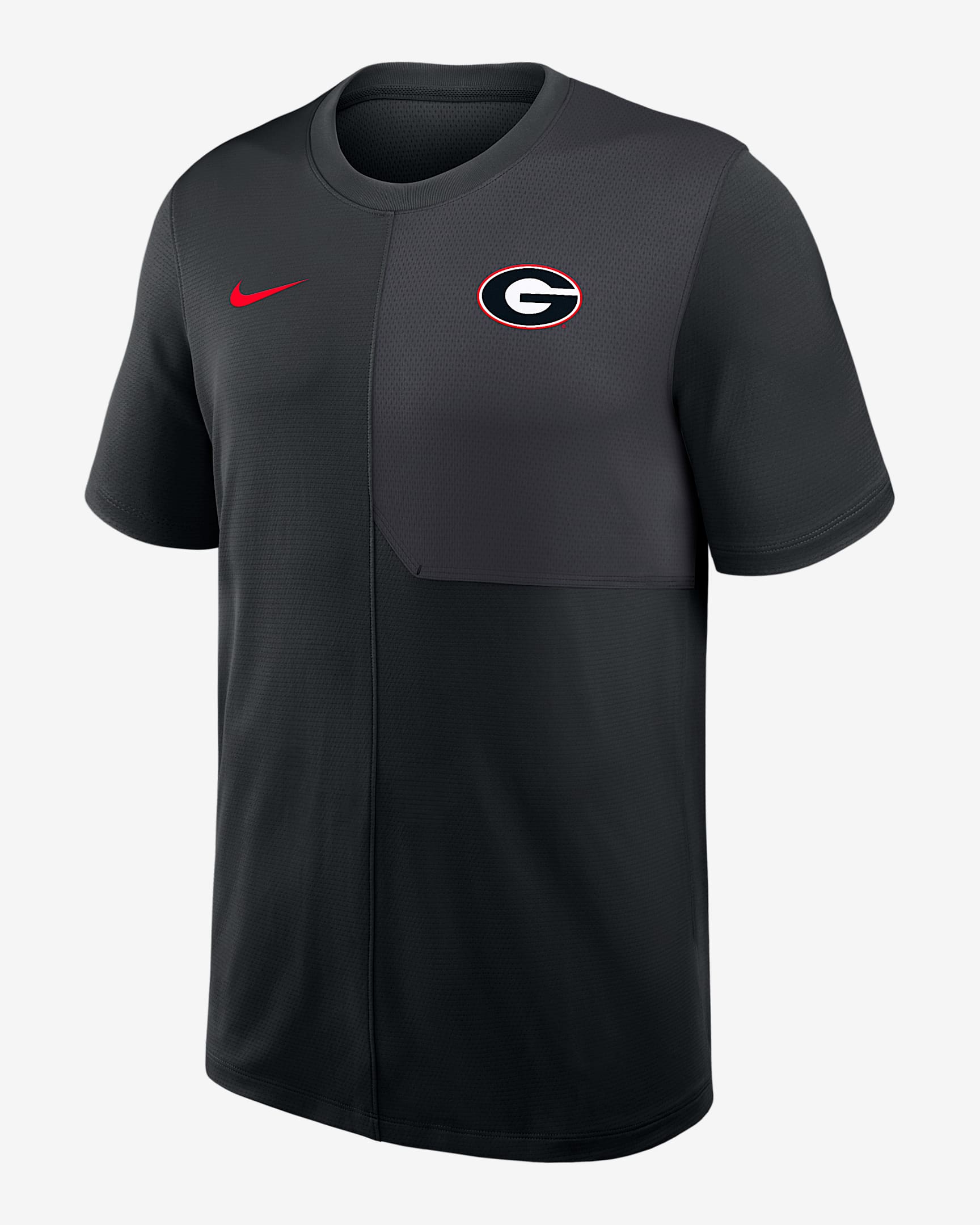 Georgia Sideline Coach Men's Nike Dri-FIT College Top - Black