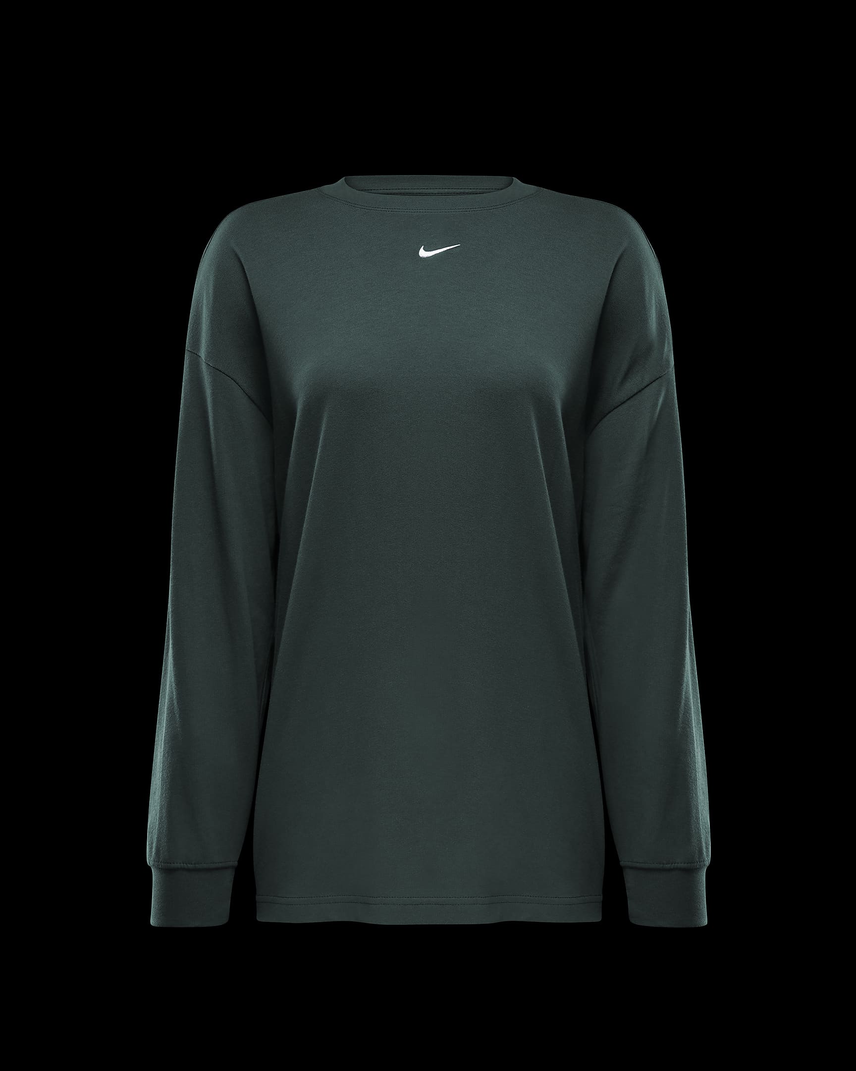 Nike Sportswear Essential extragroßes Longsleeve (Damen) - Vintage Green