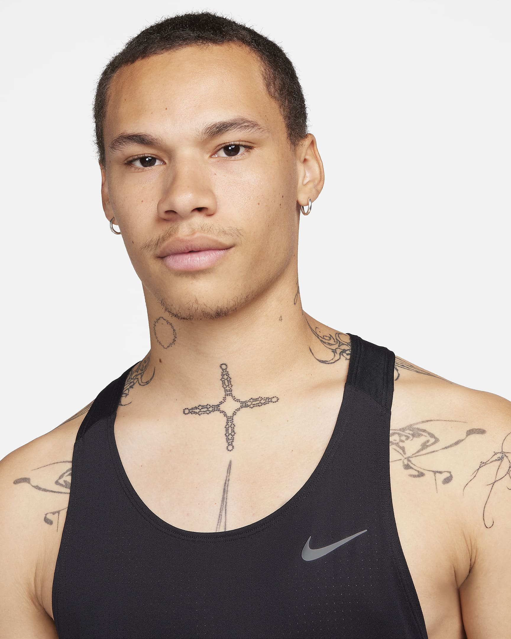 Nike Fast Dri-FIT Lauf-Singlet für Herren - Schwarz