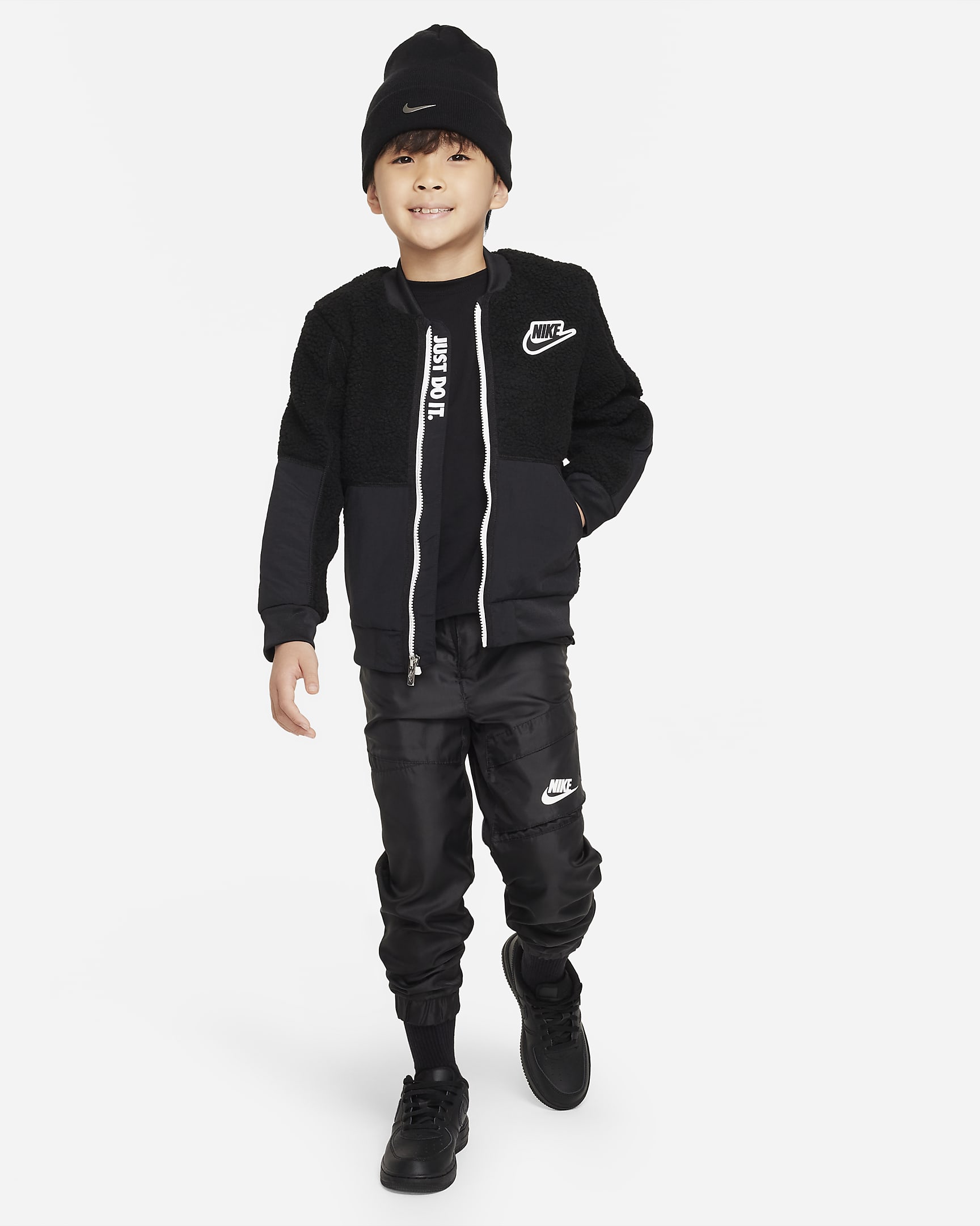 Nike Sherpa Bomber Little Kids Jacket. Nike JP
