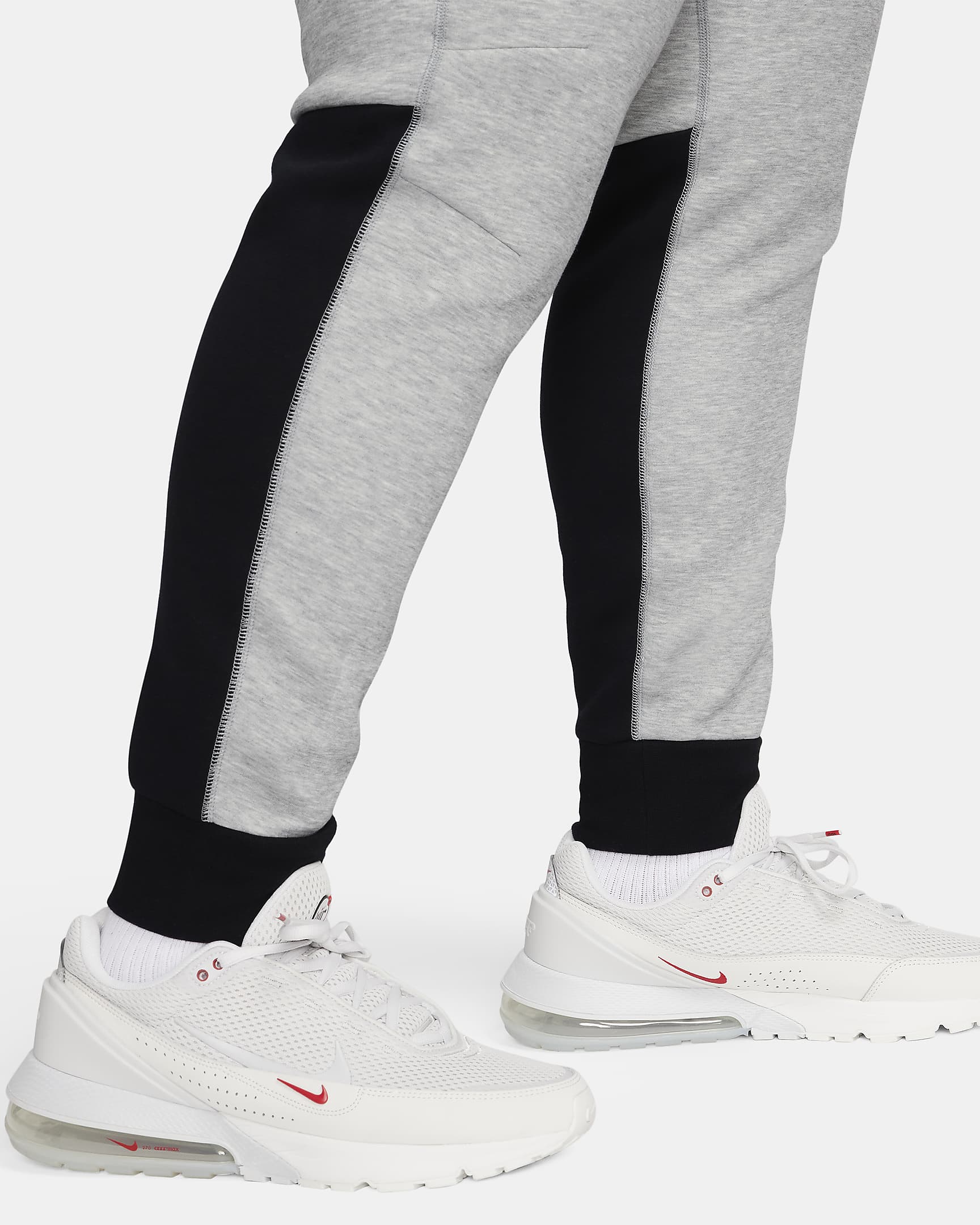 Nike Sportswear Tech Fleece Herren-Jogger - Dark Grey Heather/Schwarz/Weiß