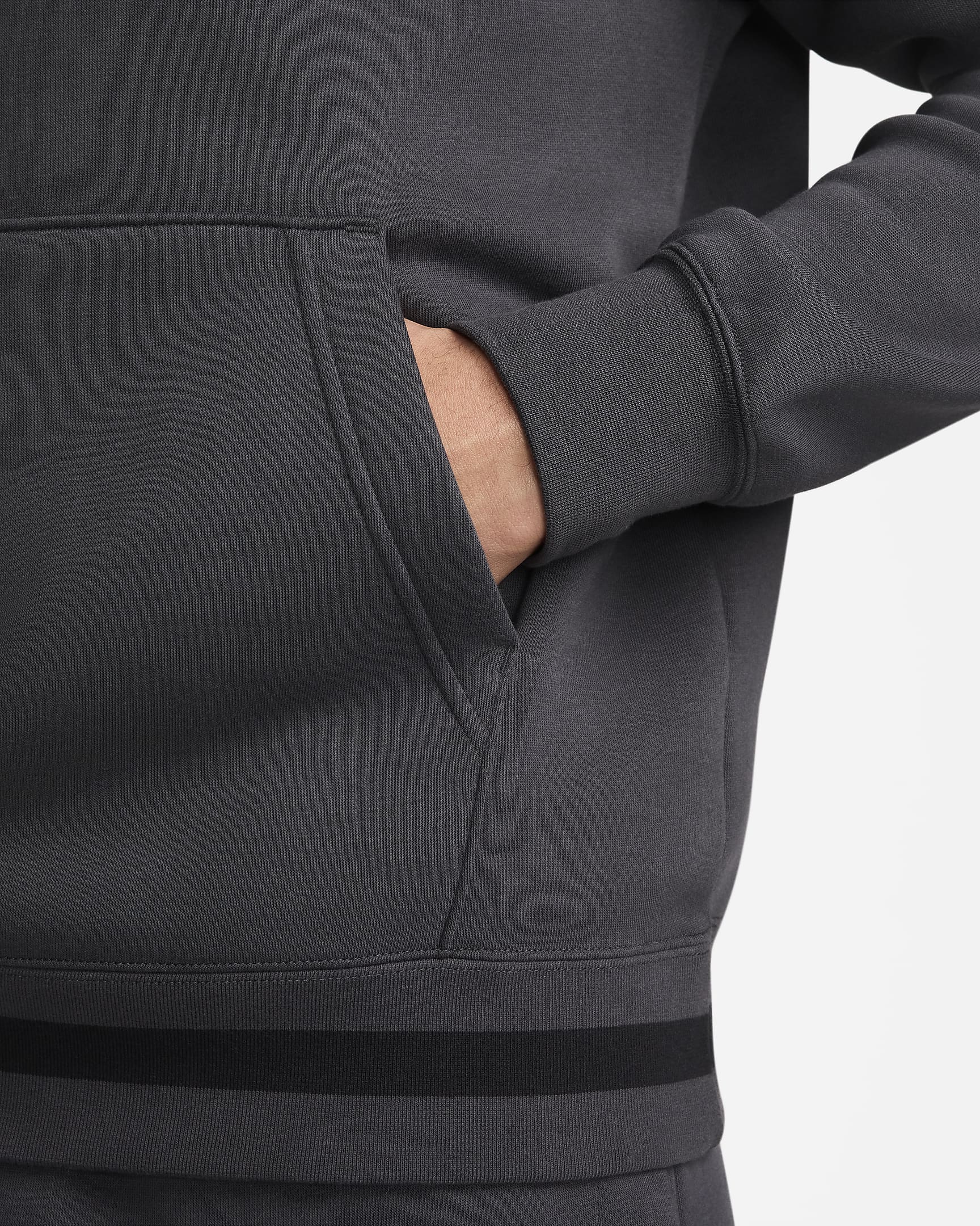 Nike Air Fleece-Hoodie für Herren - Dark Smoke Grey